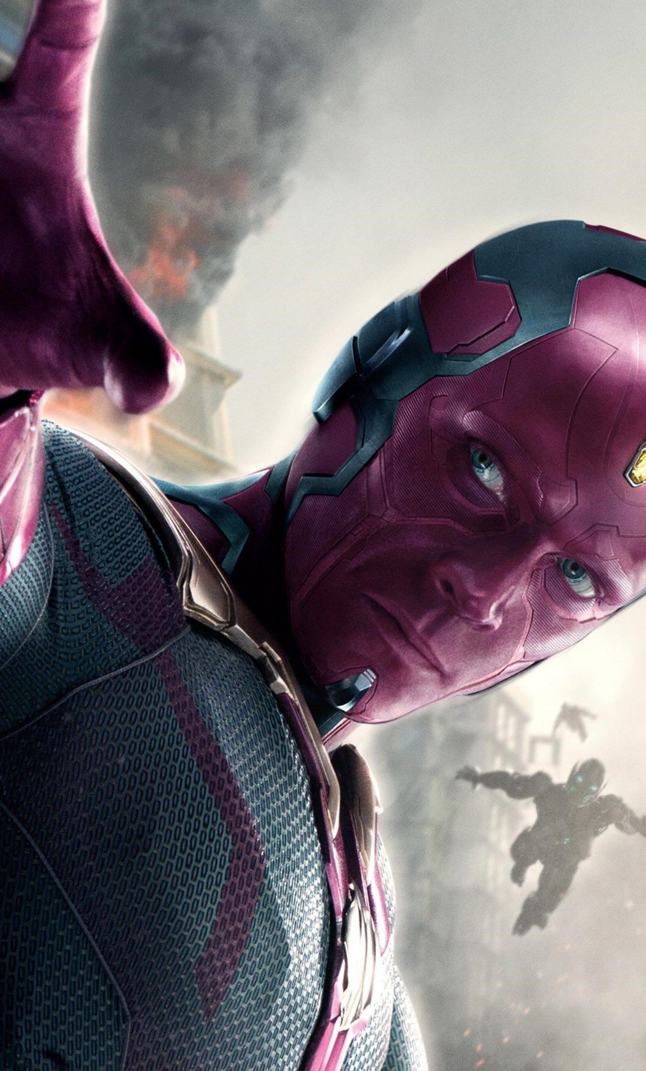 Paul Bettany, Vision Avengers, iPhone wallpapers, Backgrounds, 1280x2120 HD Phone