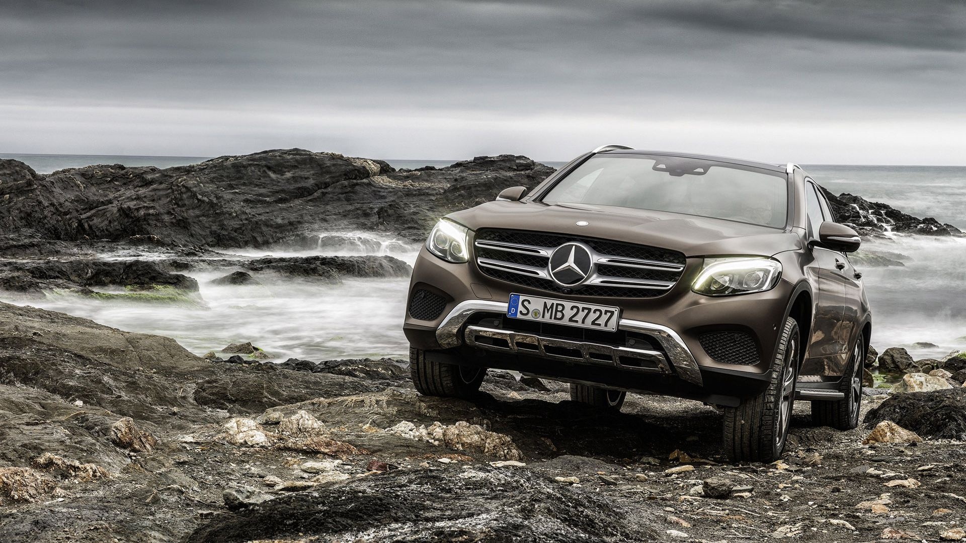 Mercedes-Benz GLC, AMG power, Striking and aggressive, Unmatched performance, 1920x1080 Full HD Desktop