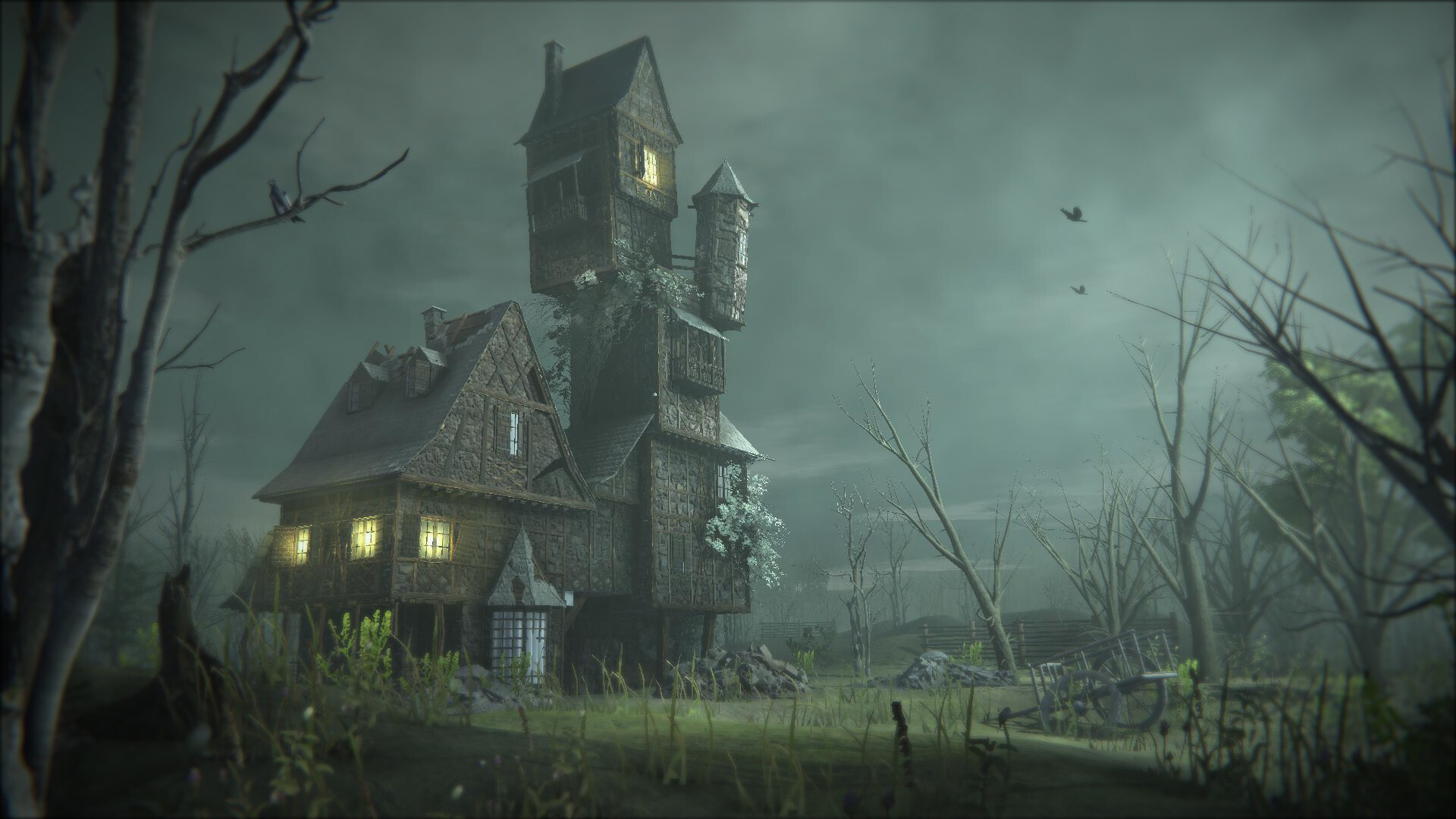 Haunted House, Real-time environment project, 1920x1080 Full HD Desktop