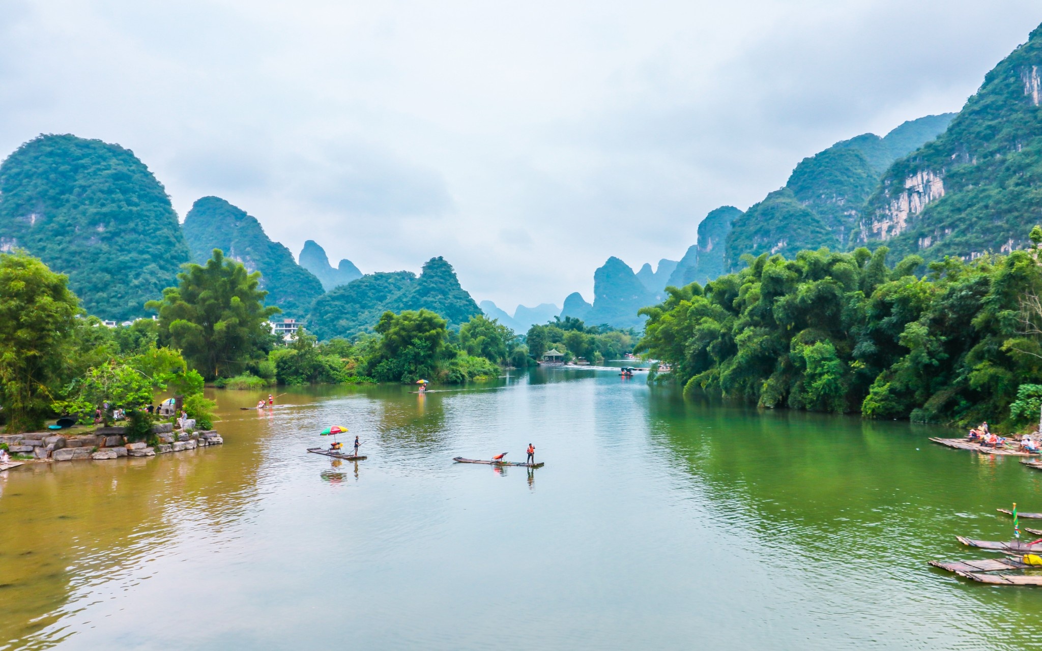 Guilin Li River National Park, Natural wonders, Scenic beauty, Travel inspiration, 2050x1280 HD Desktop