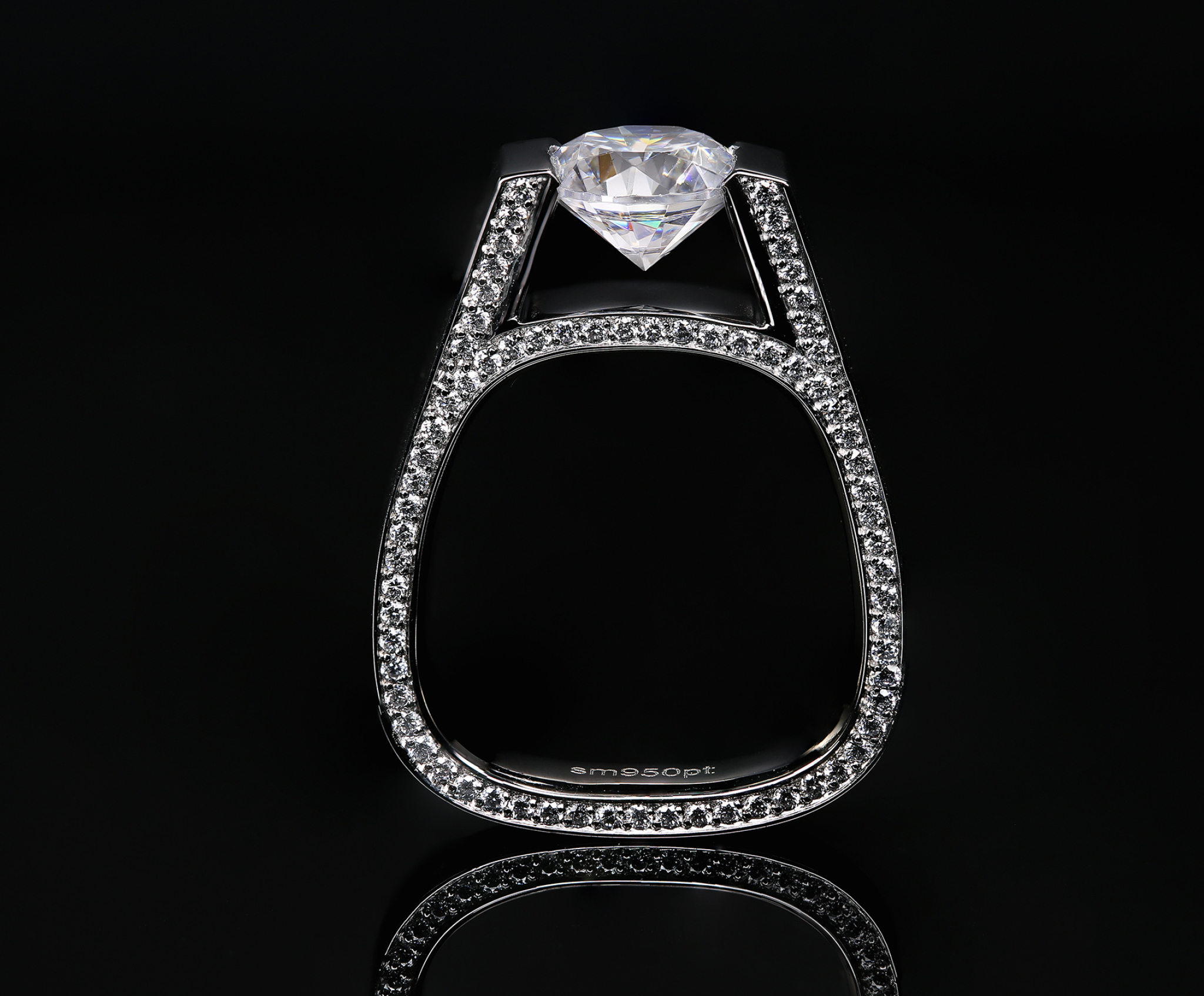 Diamond jewelry, Black reflection photography, Canon metal stone, Precious photo, 2050x1700 HD Desktop