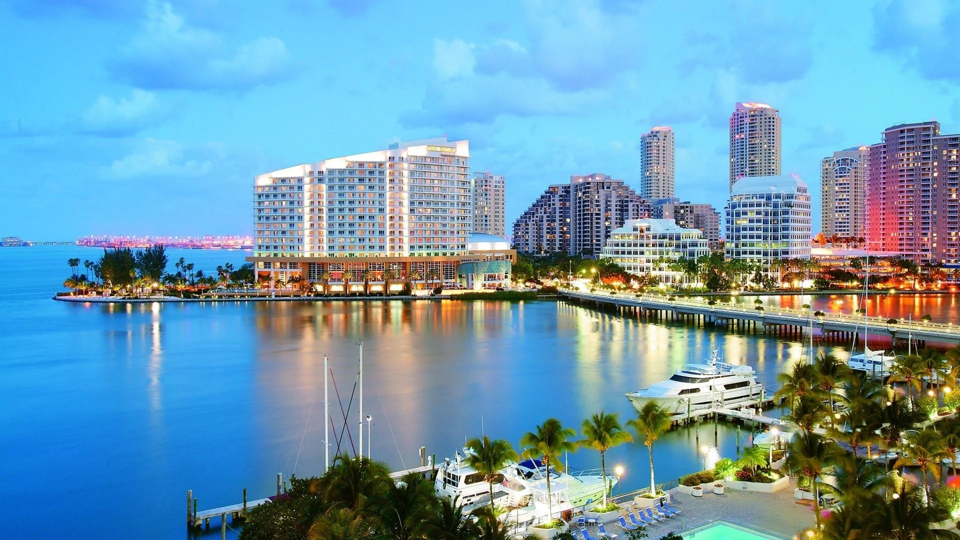 Florida: The third-most populous state in the nation as of 2020, Miami. 1920x1080 Full HD Wallpaper.