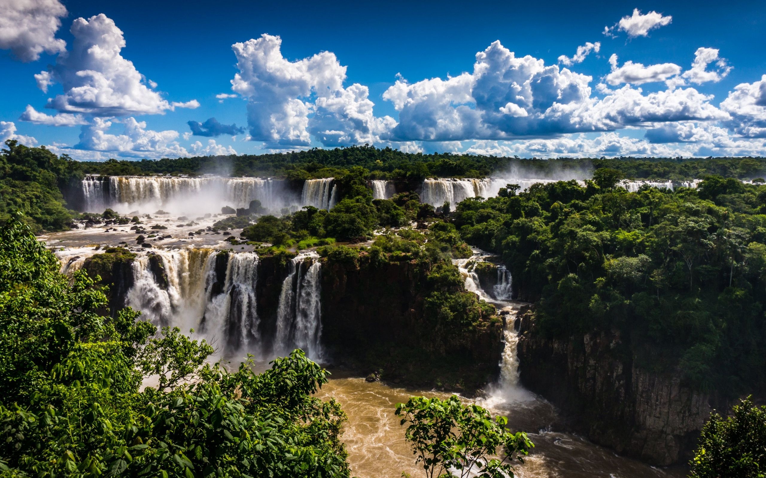 Iguazu Falls, Wallpaper, Backgrounds, Free download, 2560x1600 HD Desktop
