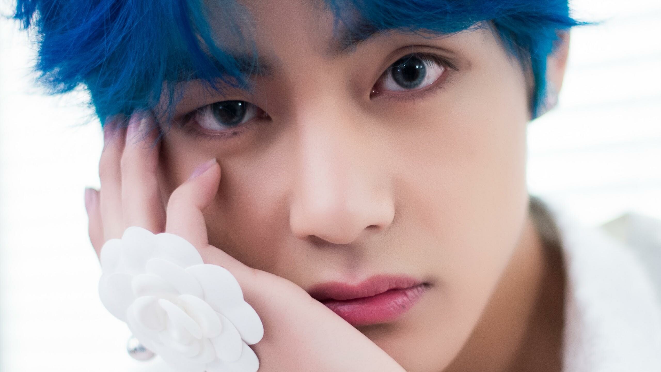 V (BTS): Taehyung, Contributed as a songwriter and composer on his solo track "Stigma" from the studio album Wings, 2016. 2560x1440 HD Background.