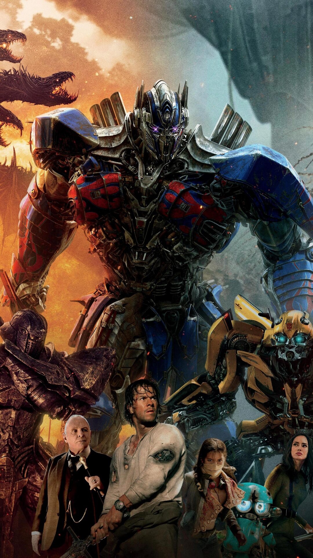 Optimus Prime, Movies, Transformers: The Last Knight, iPhone wallpapers, 1080x1920 Full HD Phone