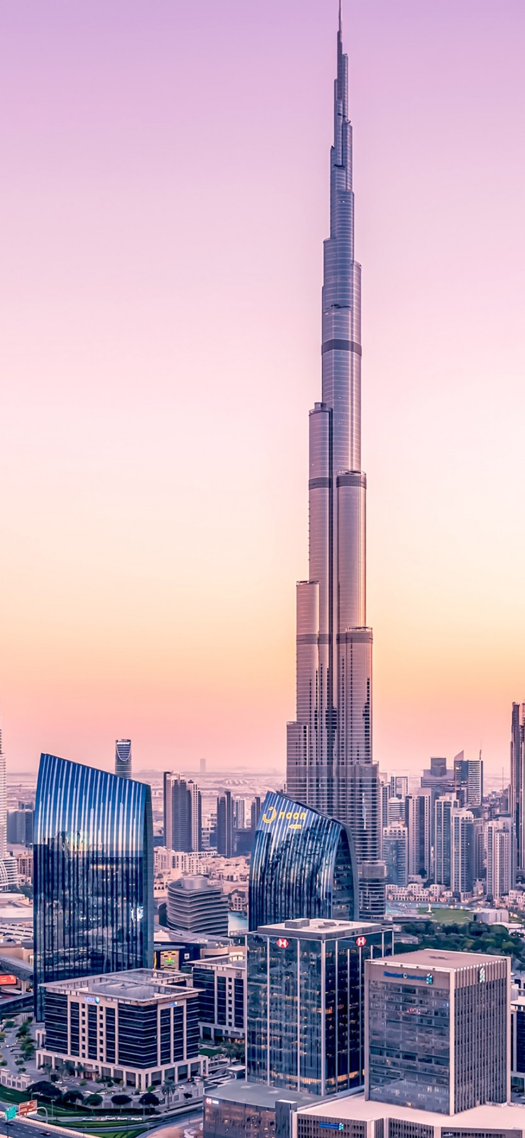 Burj Khalifa, Skyscrapers in Dubai, Modern architecture wallpapers, Smartphone compatibility, 1080x2340 HD Phone