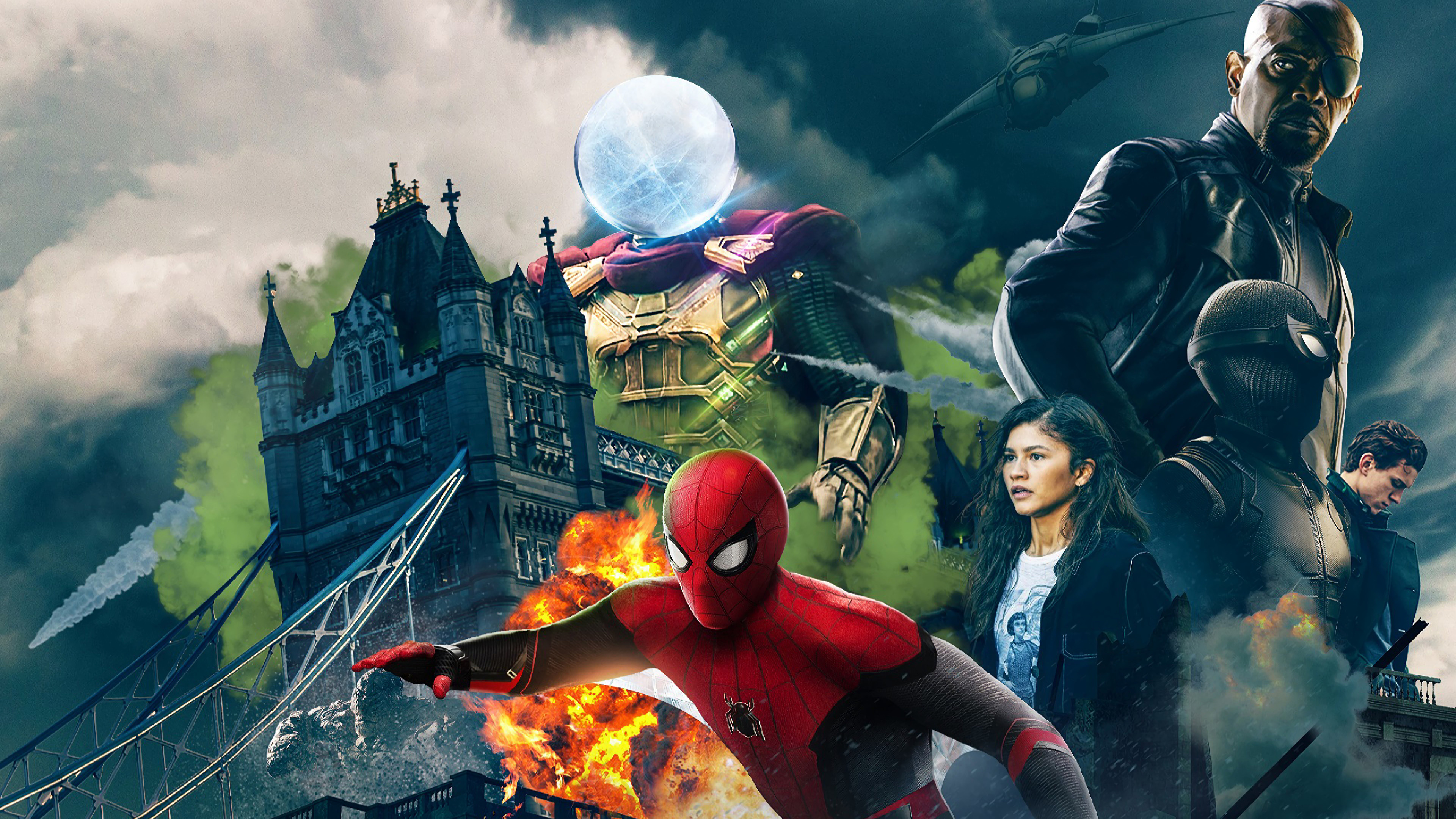 Spider-Man: Far from Home, Character poster, Movies 4k wallpapers, Images backgrounds, 3840x2160 4K Desktop