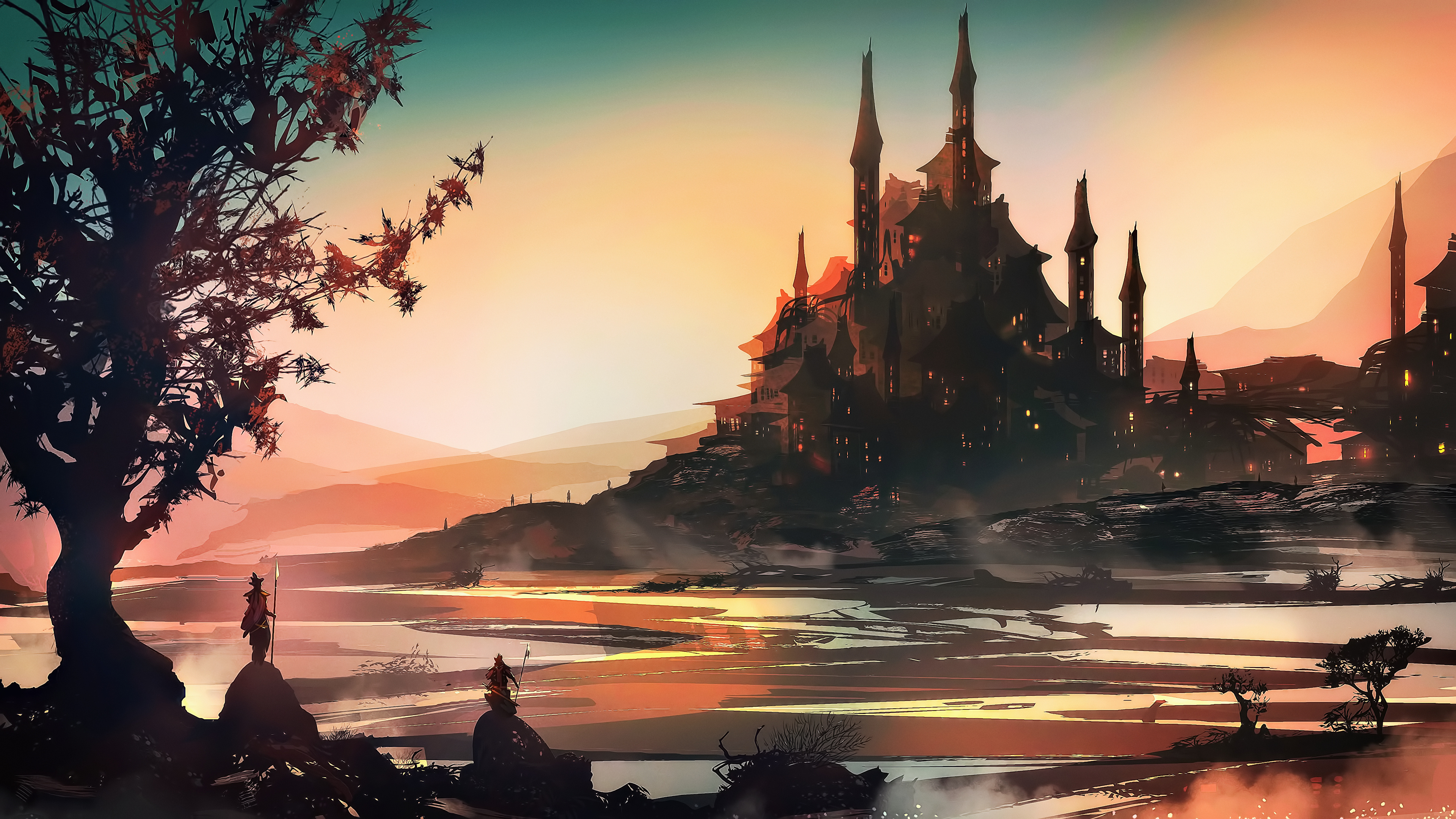 Castle, Fantasy Art Wallpaper, 3840x2160 4K Desktop