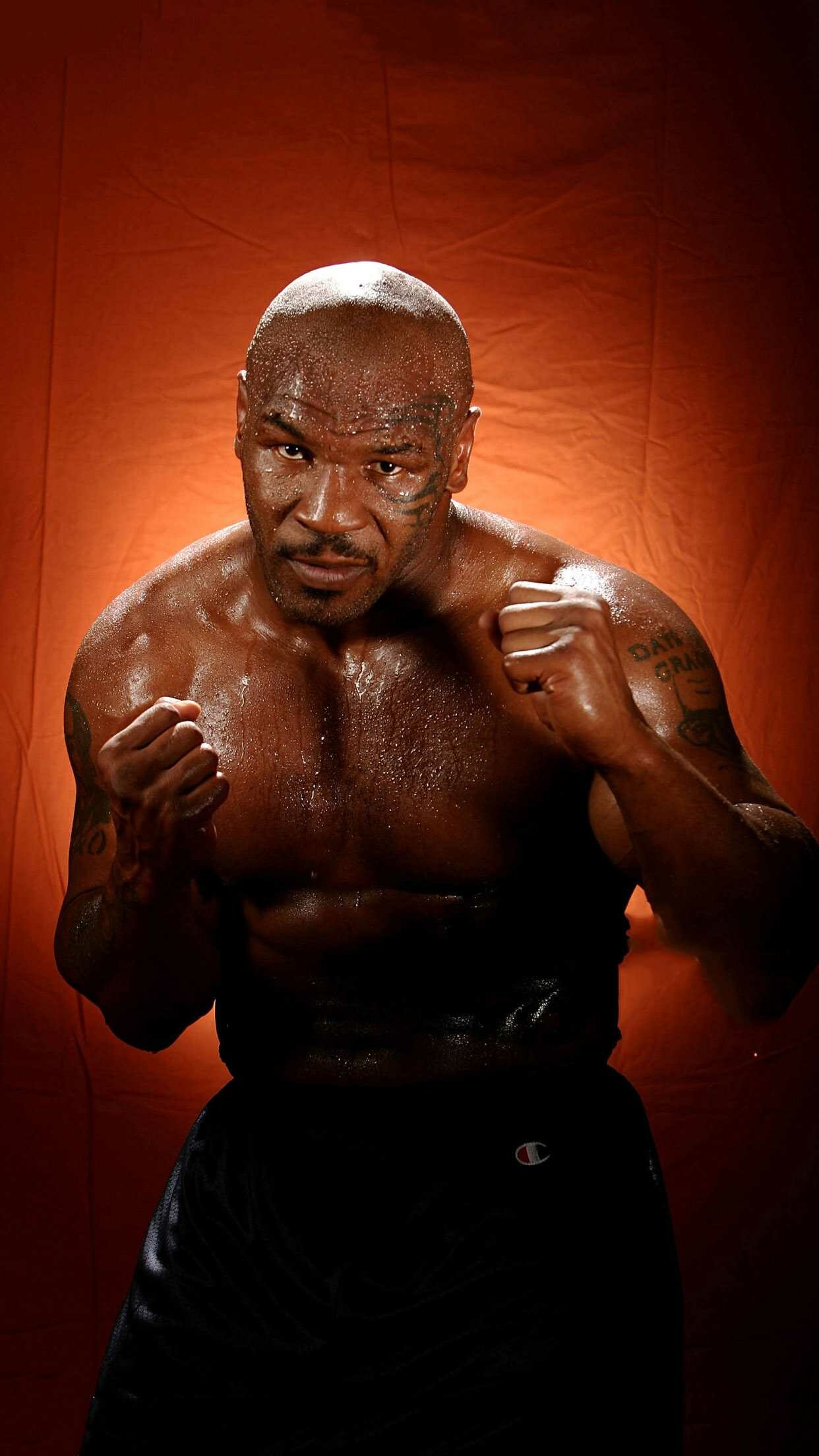 Mike Tyson, Wallpaper showcase, Boxing legend, Captivating visuals, 1250x2210 HD Phone