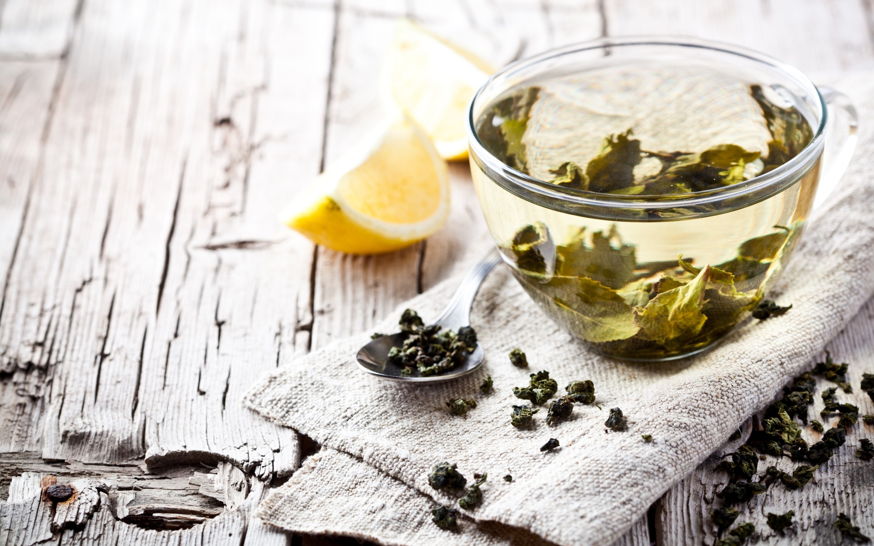 Tea: A beverage made from the Camellia sinensis plant, Lemons. 2880x1800 HD Background.