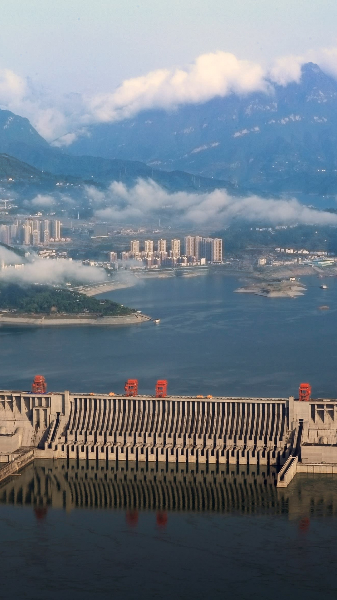 Three Gorges, Chinese landmark, Hydro power projects, Wallpaper collection, 1080x1920 Full HD Handy