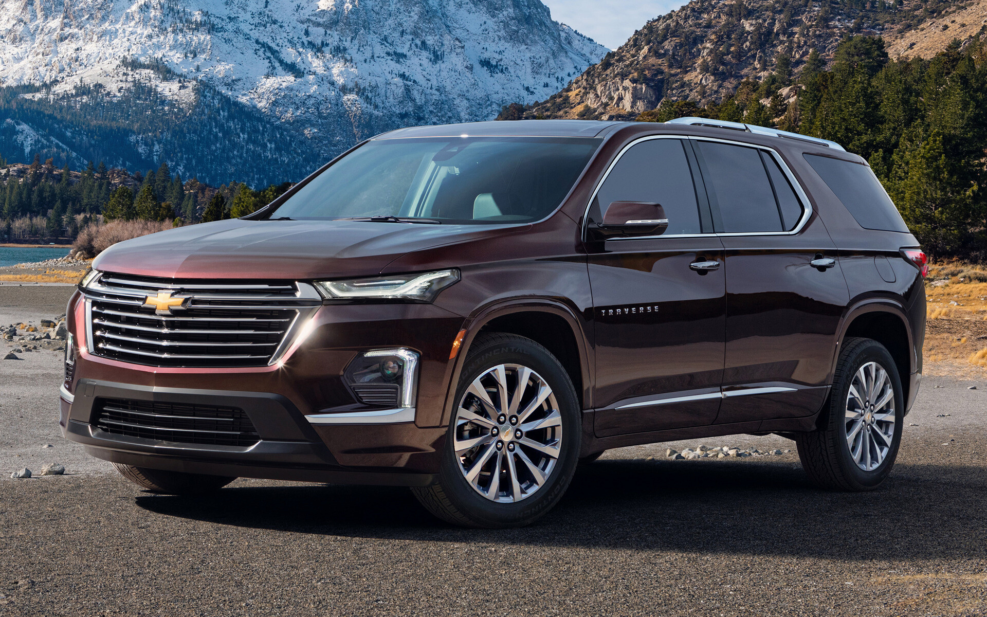 Chevrolet: 2021, Traverse,  A full-size crossover SUV with three-row seating built by General Motors. 1920x1200 HD Wallpaper.