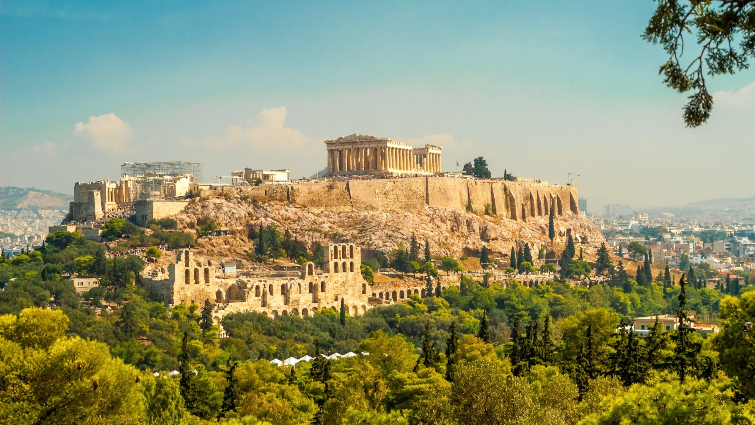 Ancient ruins, European orthodontic society, Athens travels, Other events, 2560x1450 HD Desktop