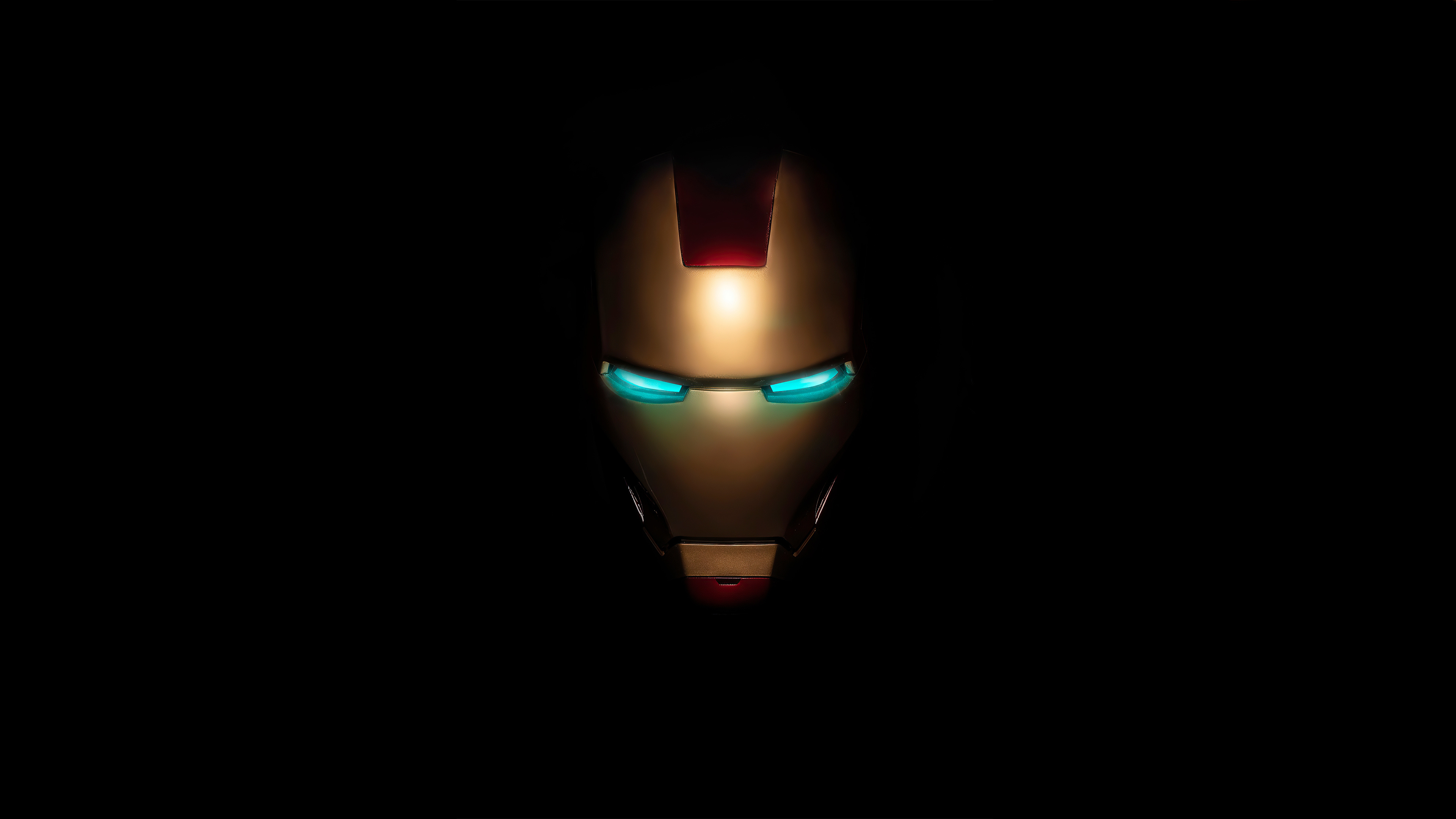 Iron Man Logo, Iron Man Mask, 4K Resolution, Superhero Symbol, 3840x2160 4K Desktop