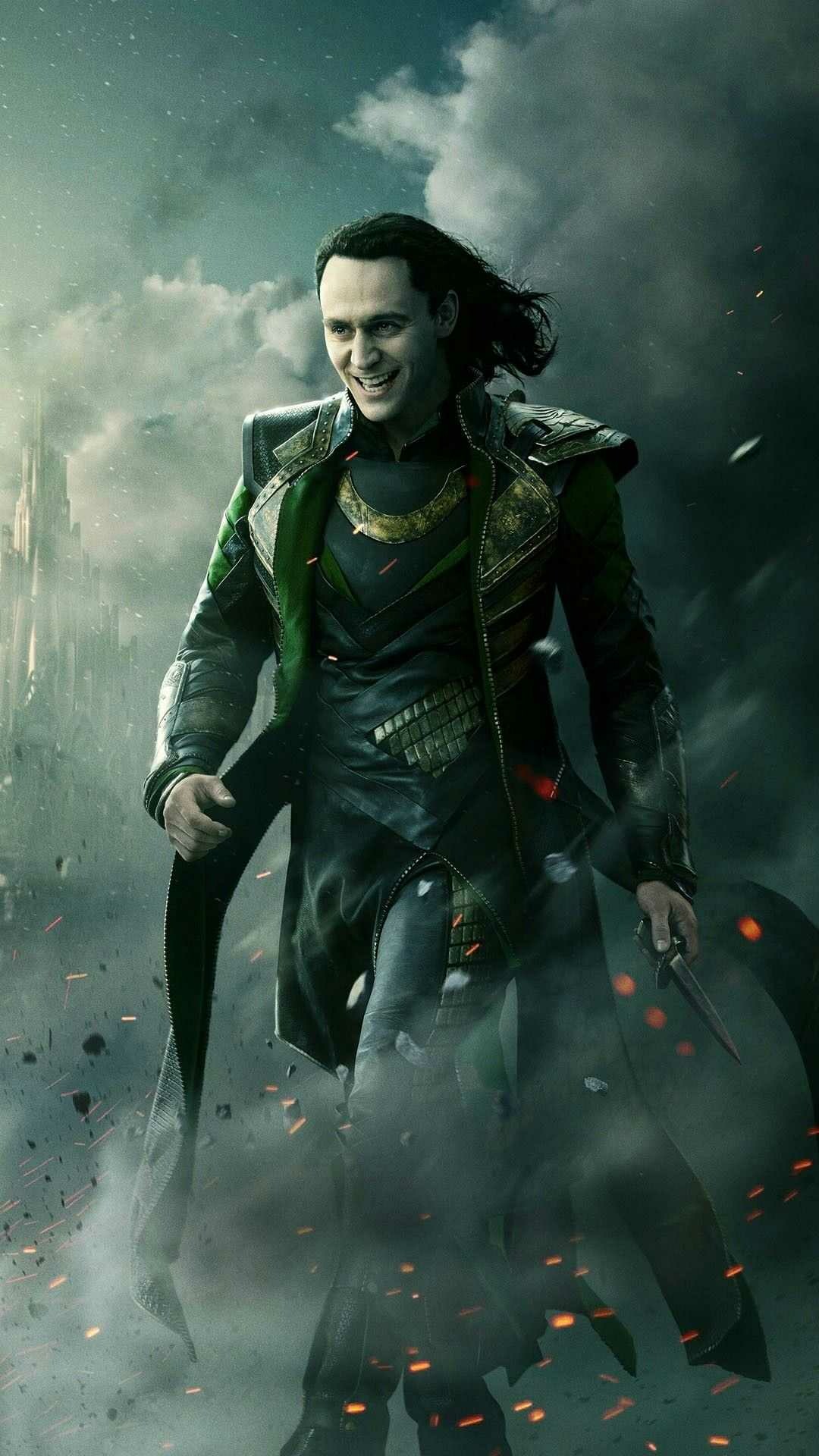 Loki: A former Prince of Asgard and an adoptive brother of Thor. 1080x1920 Full HD Wallpaper.