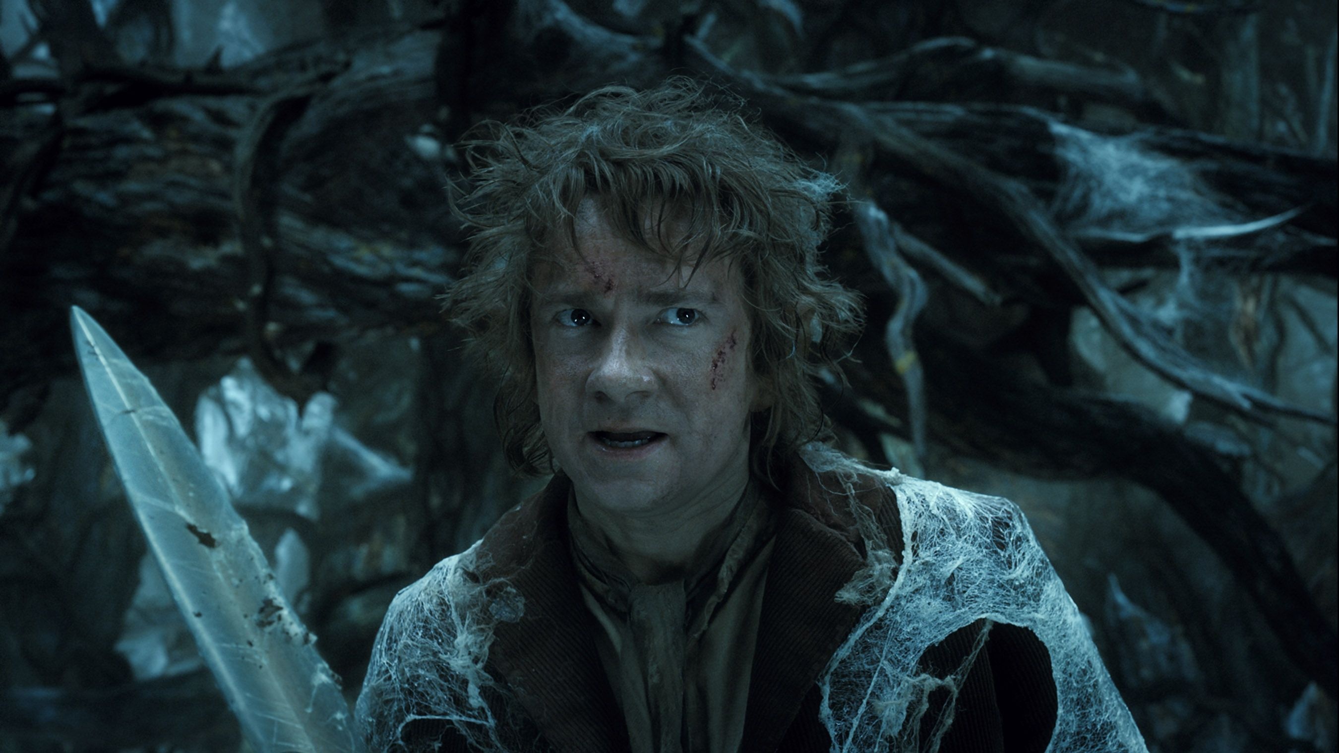 Bilbo Baggins character, Iconic imagery, Tolkien's creation, Literary masterpiece, 2700x1520 HD Desktop