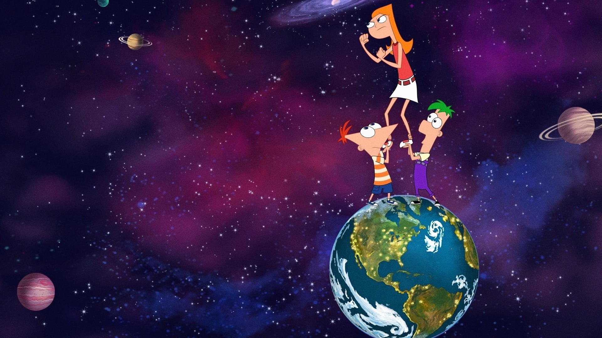 Phineas and Ferb the Movie, Candace Against the Universe, Animated film, Backdrops, 1920x1080 Full HD Desktop