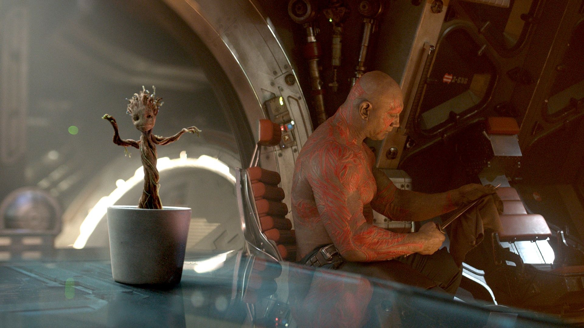 Guardians of the Galaxy, Groot, Drax the Destroyer, Movies, 1920x1080 Full HD Desktop