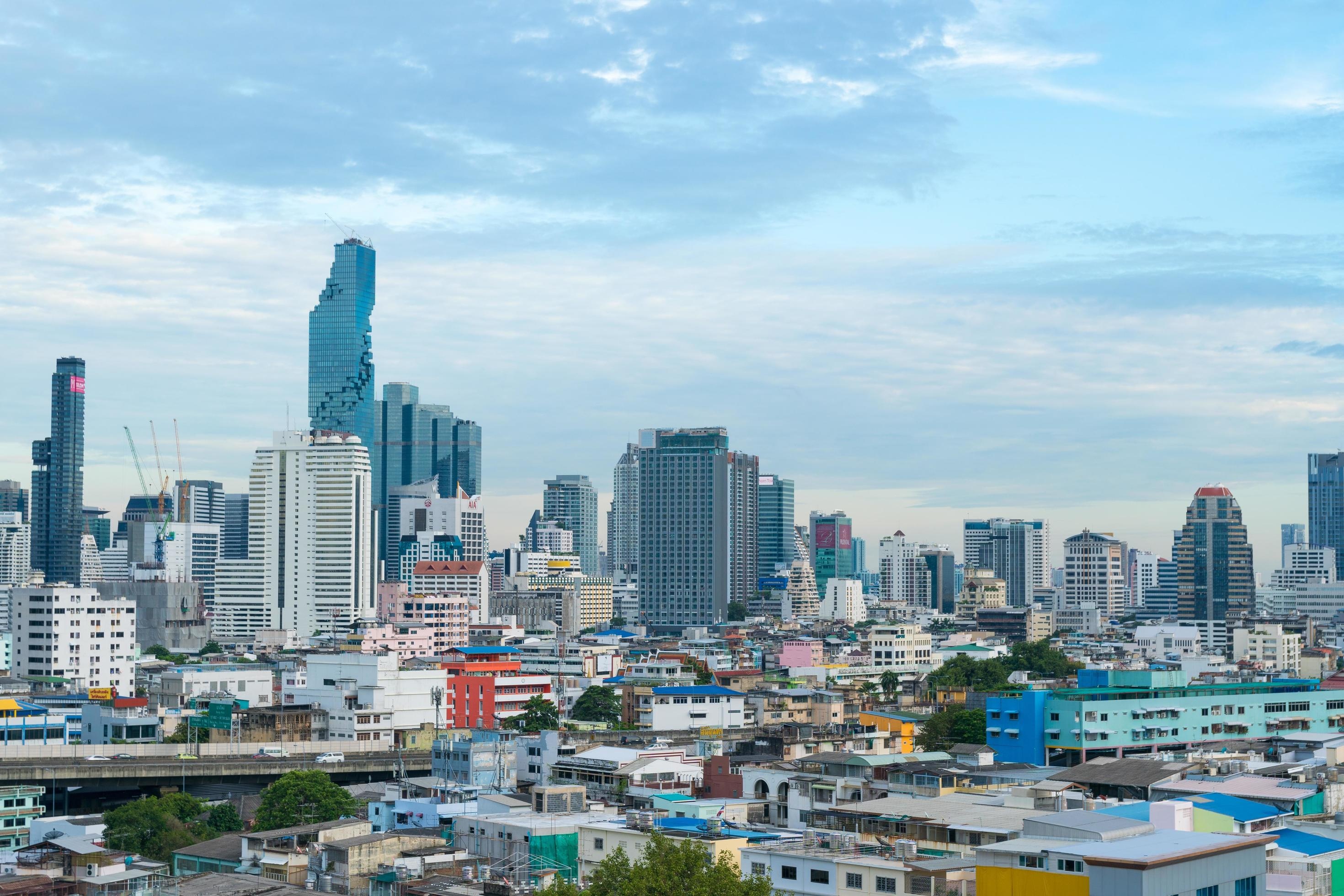 Bangkok Skyline, Skyline der stadt, Bangkok, Stock photo, 2940x1960 HD Desktop