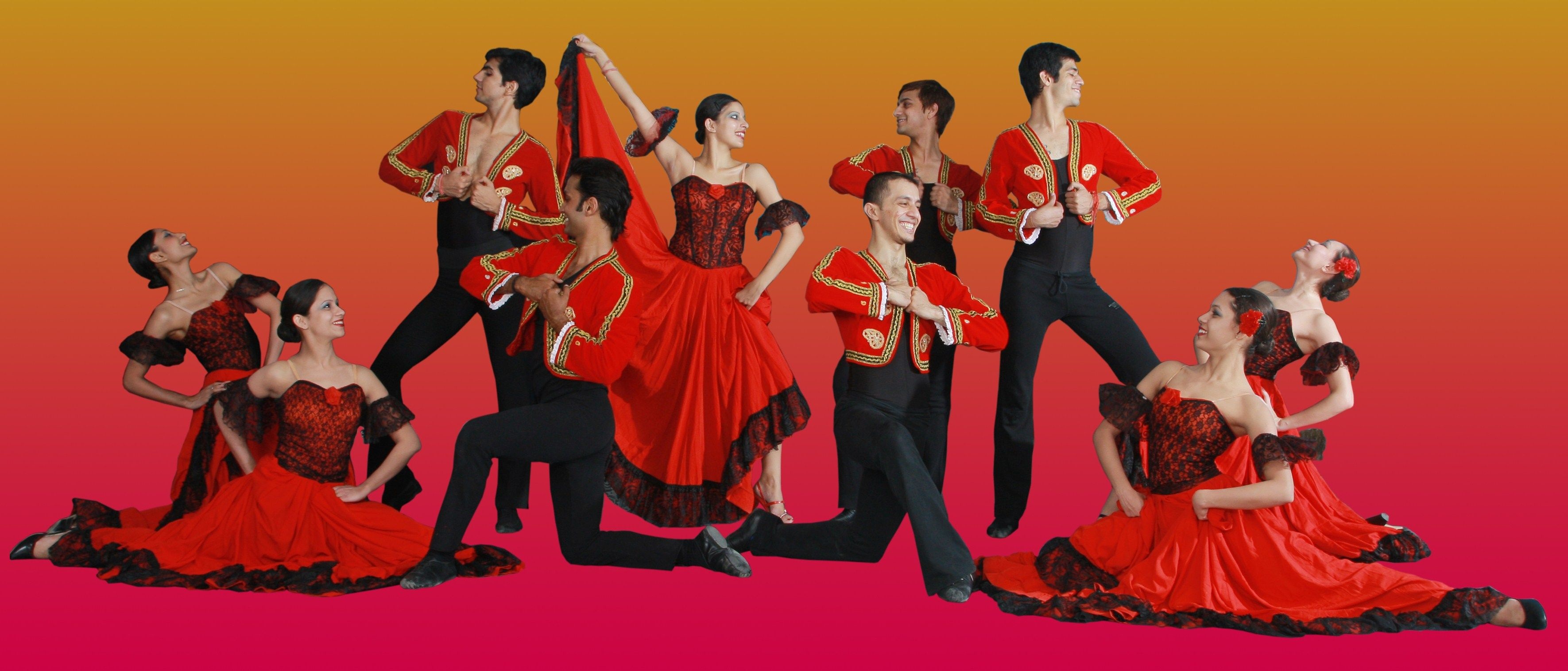 Flamenco: The part of the culture and heritage of Spain, ‘Tablao’, A whole host of emotions. 3550x1520 Dual Screen Background.