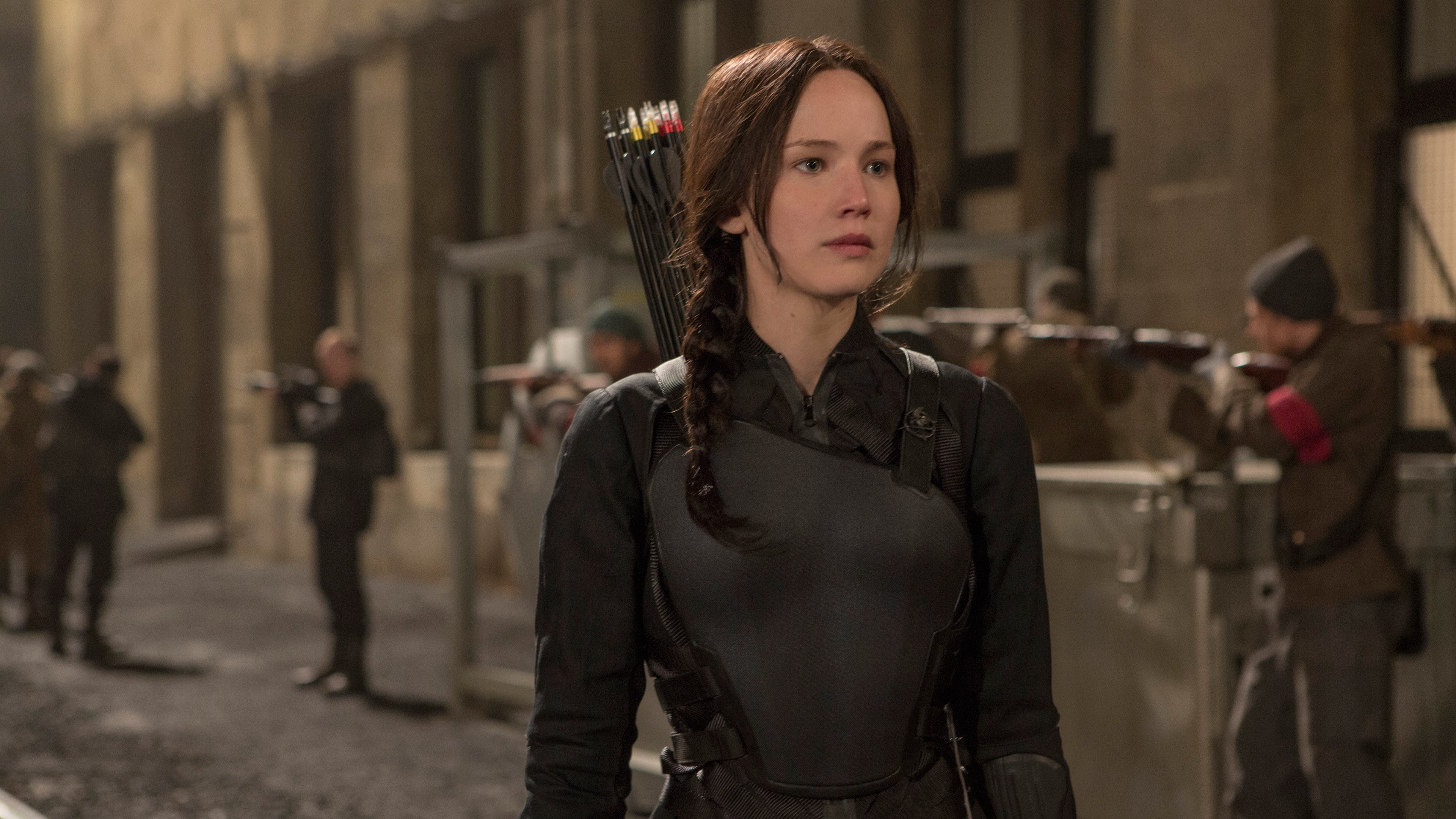 Hunger Games: Mockingjay – Part 2, A 2015 American dystopian science fiction war film. 3840x2160 4K Background.