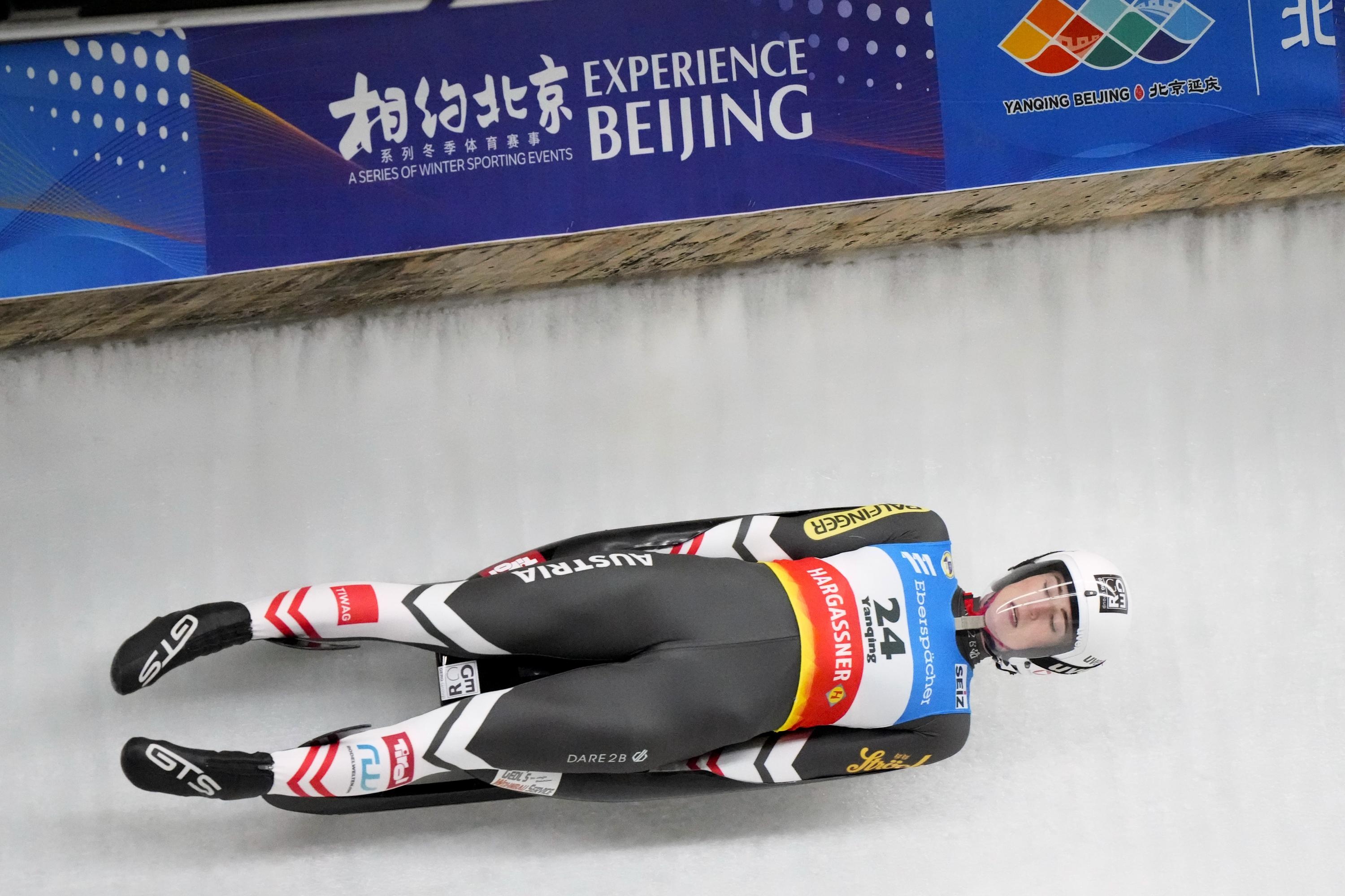 Luge: Madeleine Egle, An Austrian luger, A two-time Winter Olympics medalist. 3000x2000 HD Wallpaper.