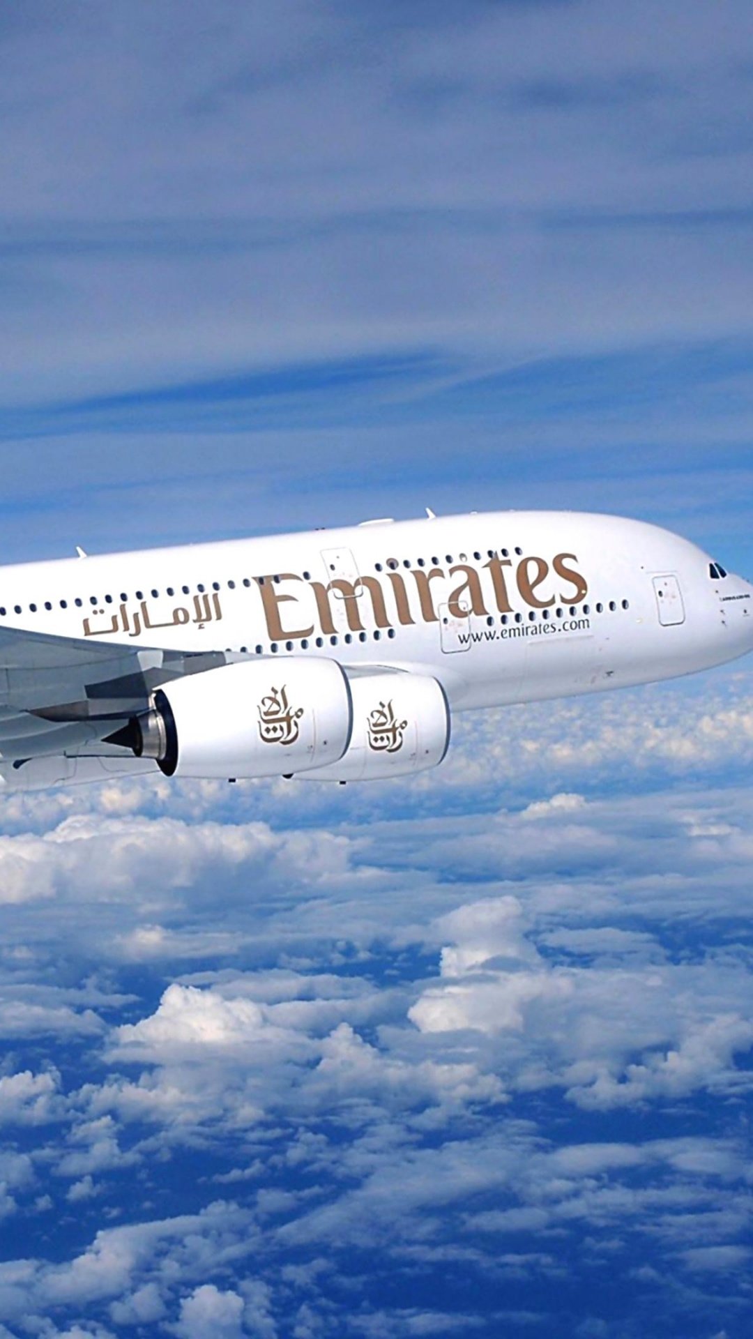 Emirates Airline, A380 images, Free download, 1080x1920 Full HD Phone