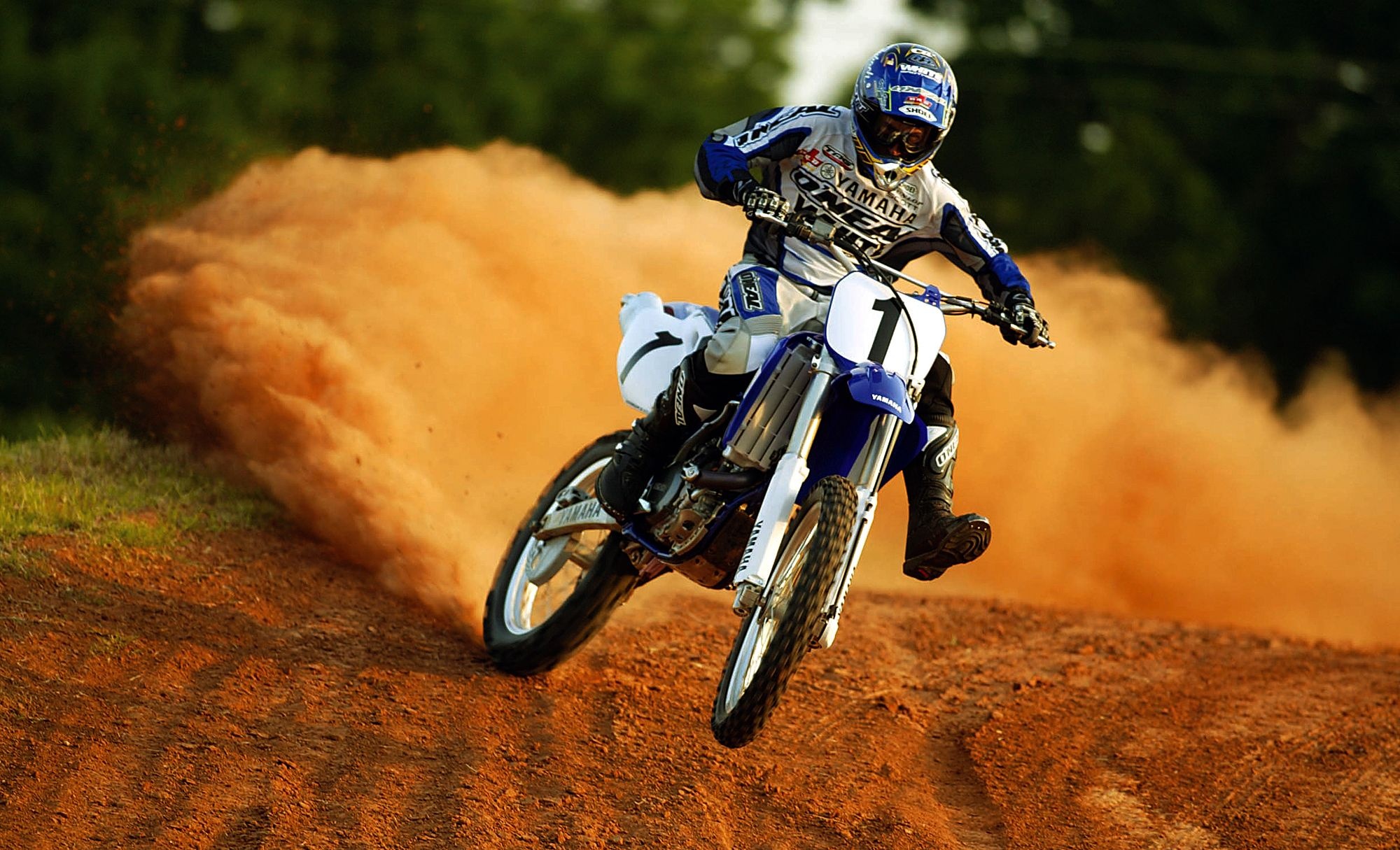 Dirt Bike wheelie, Wallpapers, Backgrounds, Action shots, 2000x1220 HD Desktop