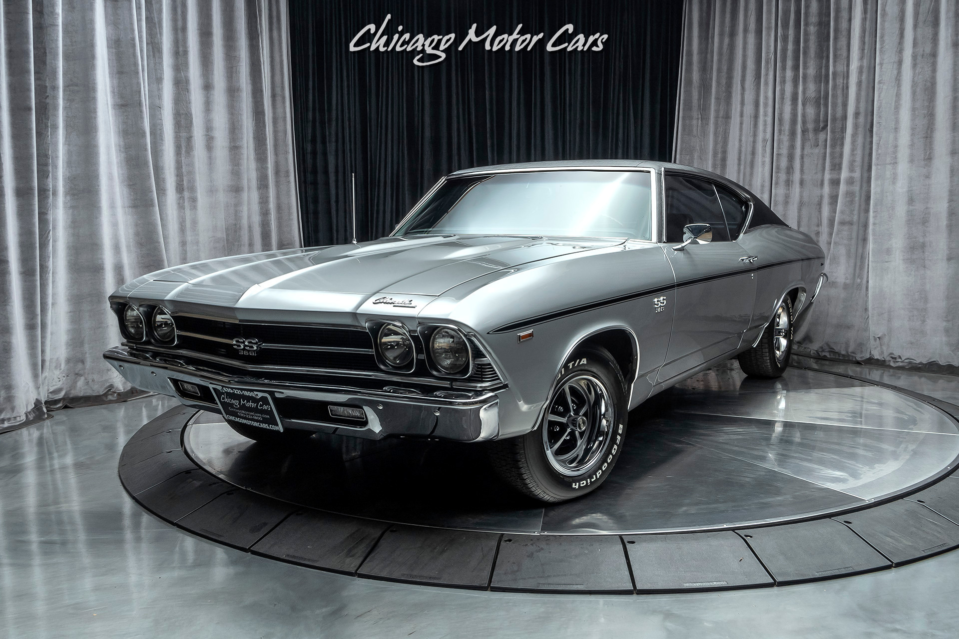 1969 Chevelle SS 396, Restored condition, Factory AC, Cortez Silver, Collectible muscle, 1920x1280 HD Desktop