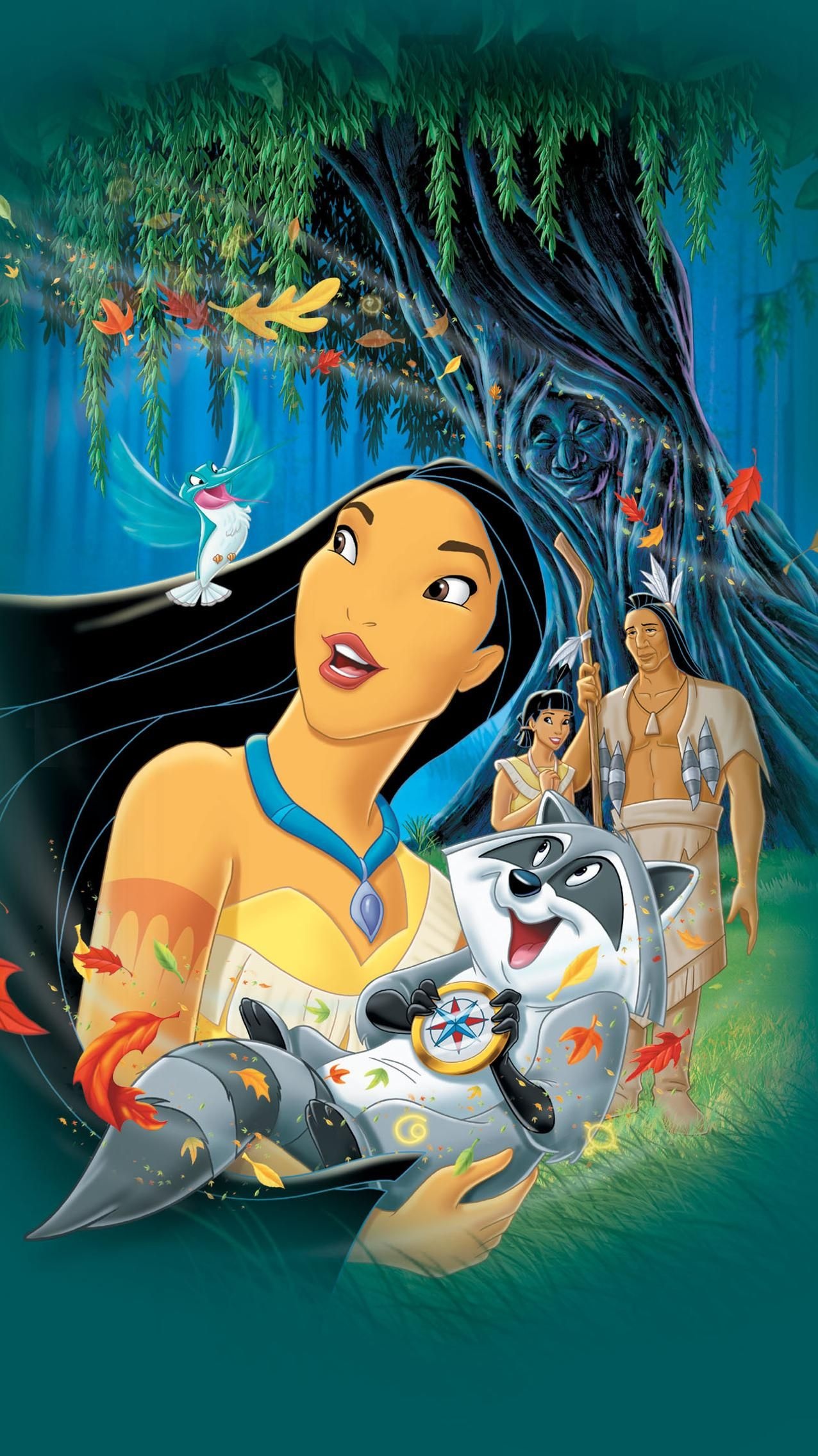 Pocahontas phone wallpaper, Disney classic, Native American heritage, Forest enchantment, 1280x2270 HD Phone