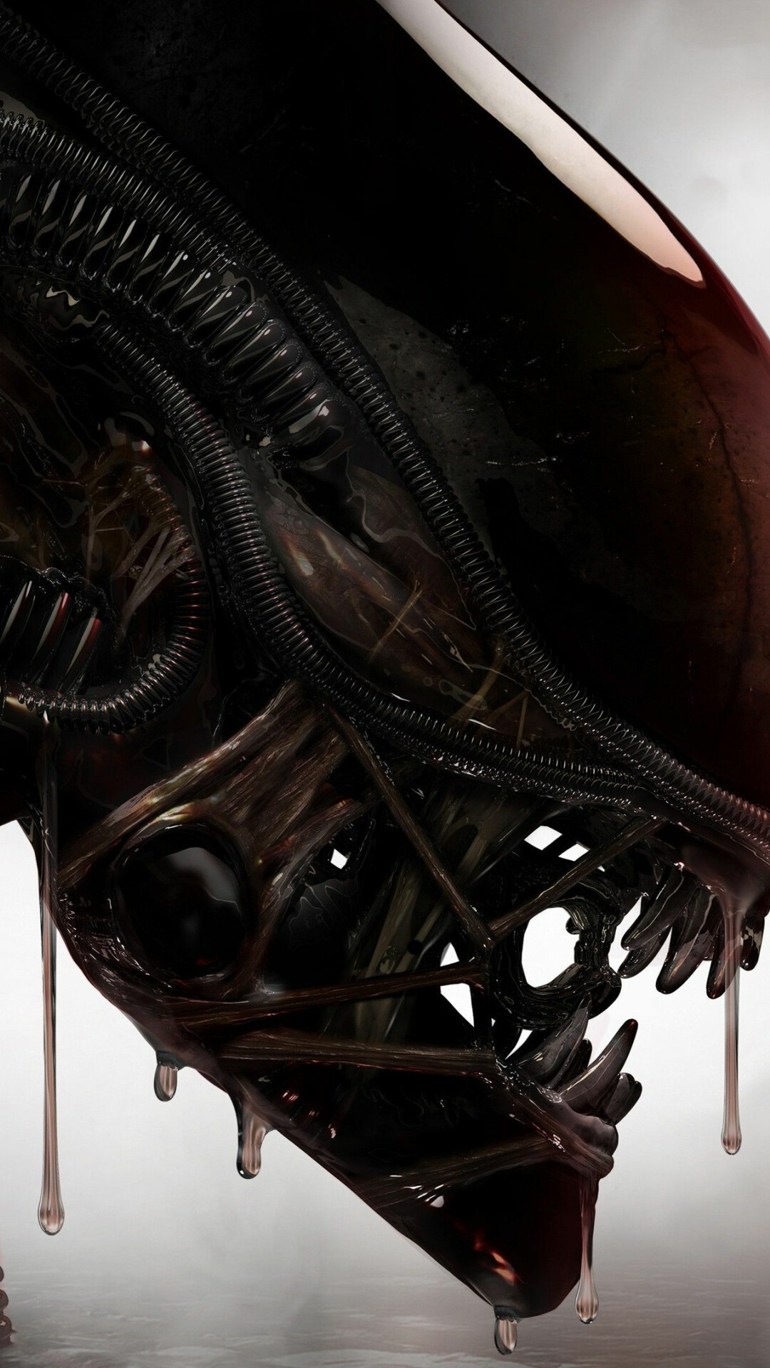 Alien (Movie): A fictional endoparasitoid extraterrestrial species that serves as the titular antagonist of the film series. 1080x1920 Full HD Background.
