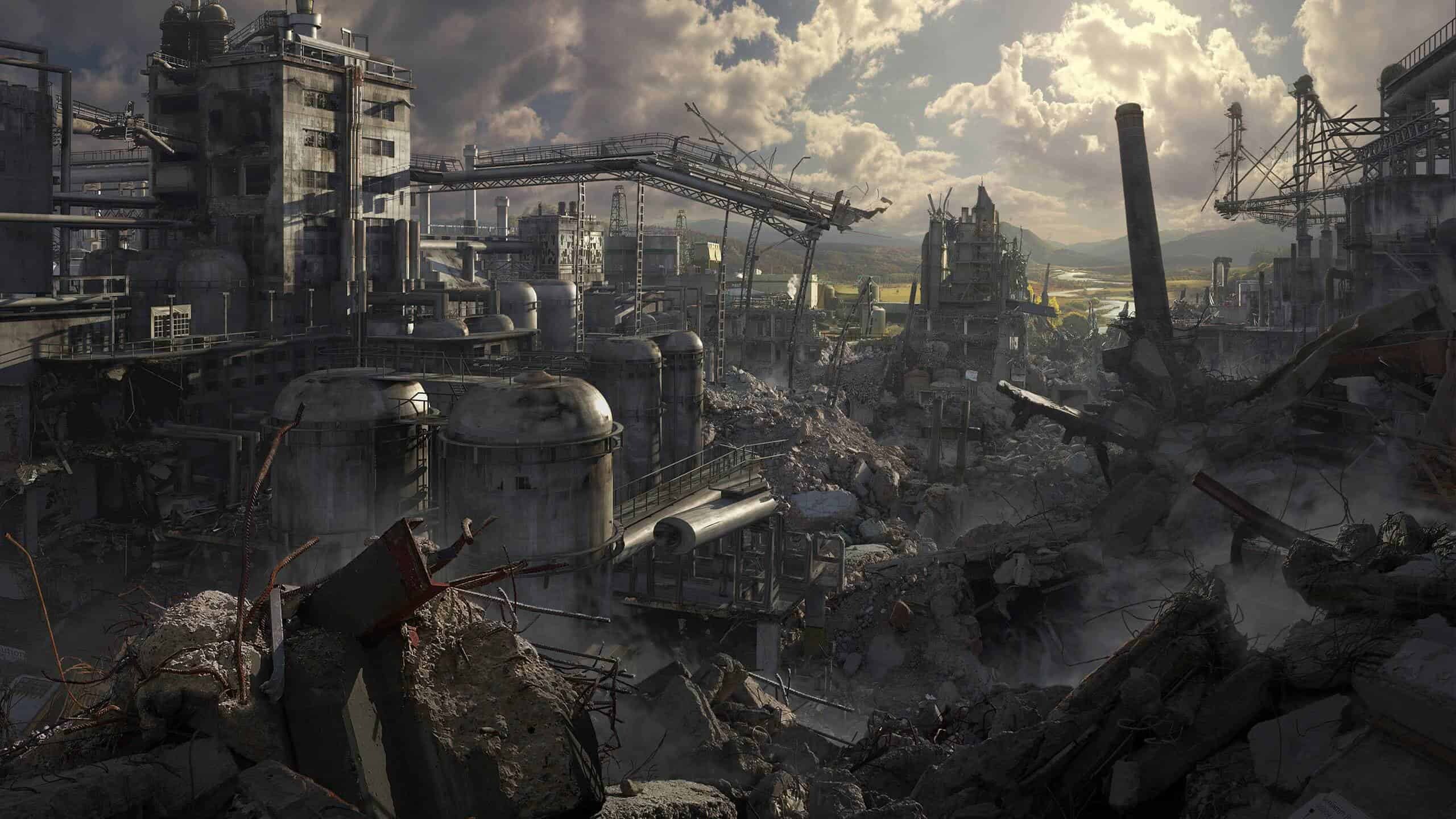 Post-apocalypse: Doomsday, The last day of the world's existence. 2560x1440 HD Background.