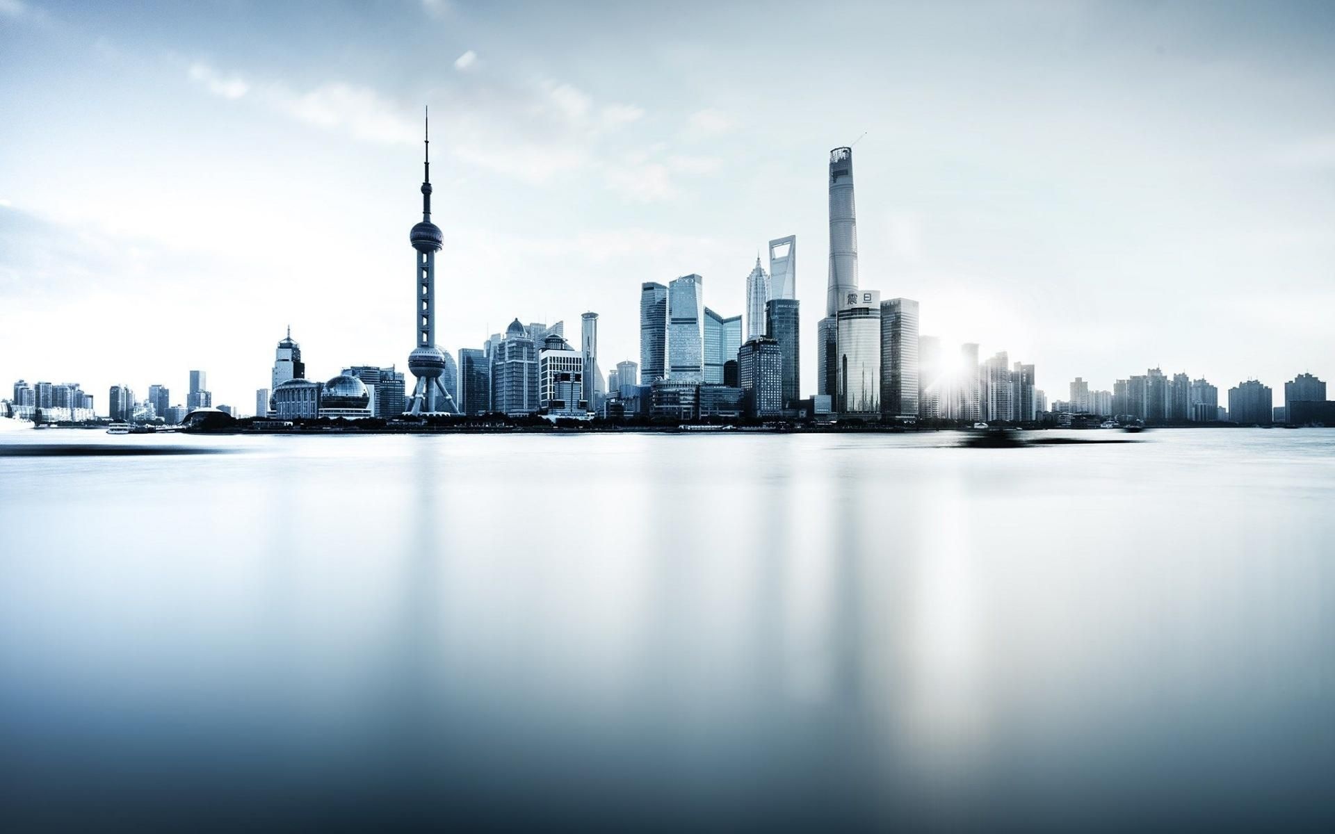 Atemberaubende Skyline von Shanghai als Hintergrundbild, 1920x1200 HD Desktop