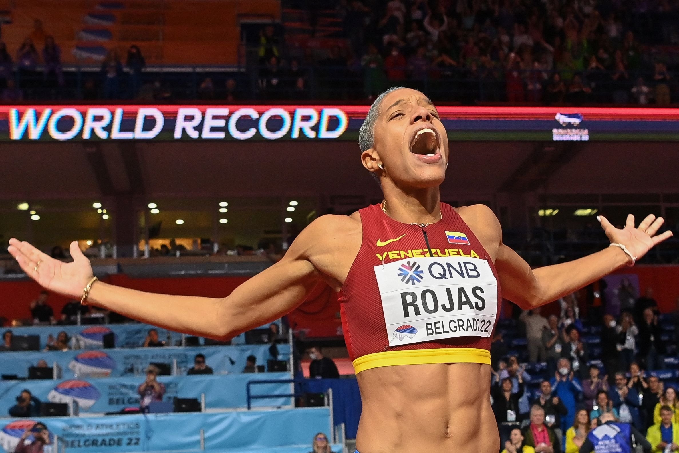 Yulimar Rojas, Venezuelan Olympic champ, Triple jump world record, History made, 2380x1590 HD Desktop