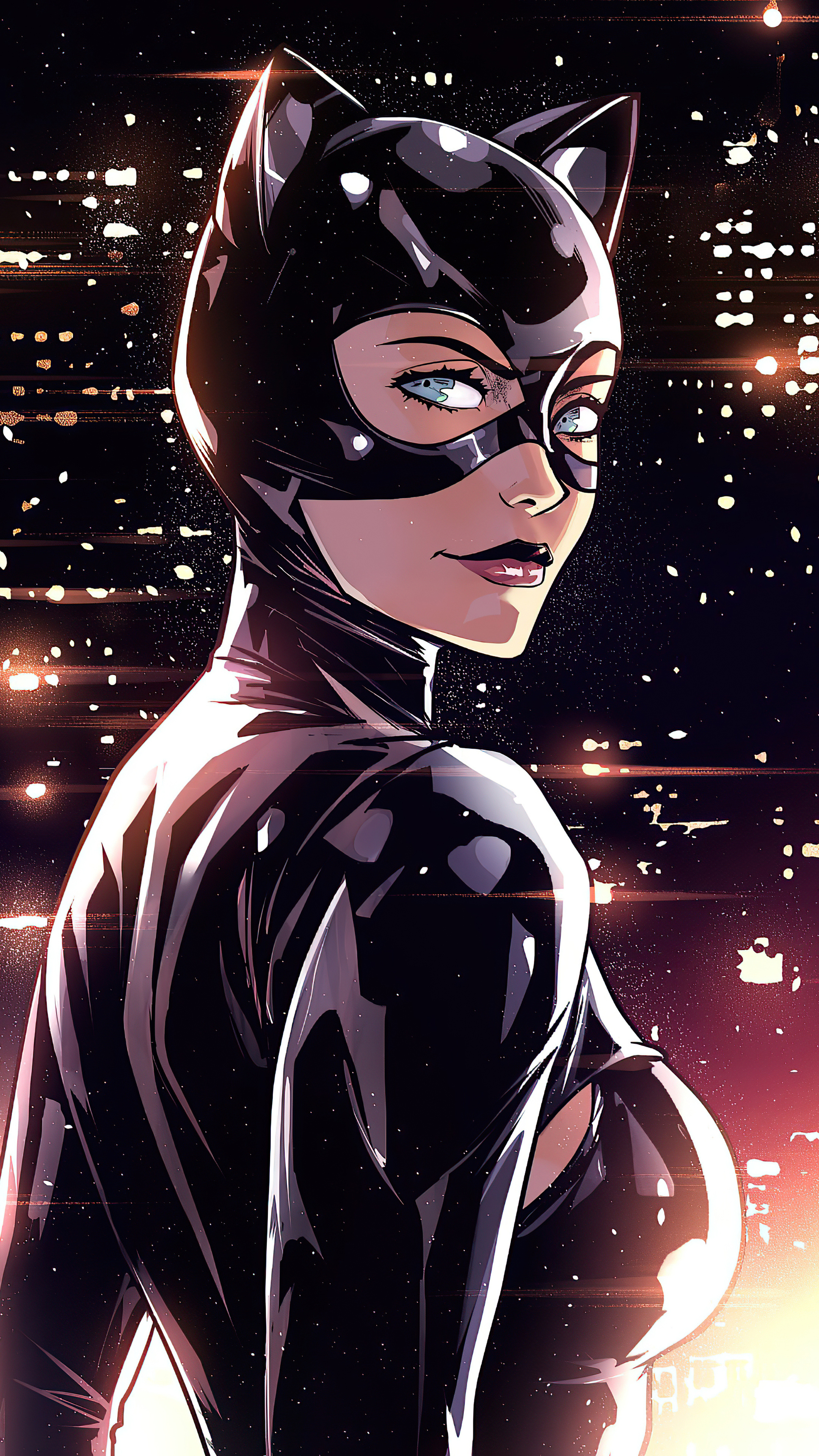 Catwoman: Originally characterized as a supervillain and adversary of Batman. 2160x3840 4K Wallpaper.