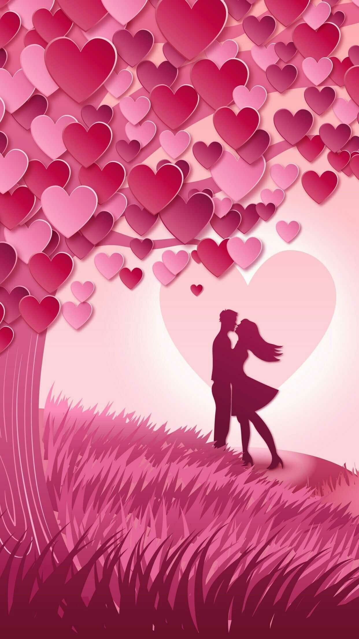 Heart: Aesthetic, Romantic, Illustration. 1250x2210 HD Background.