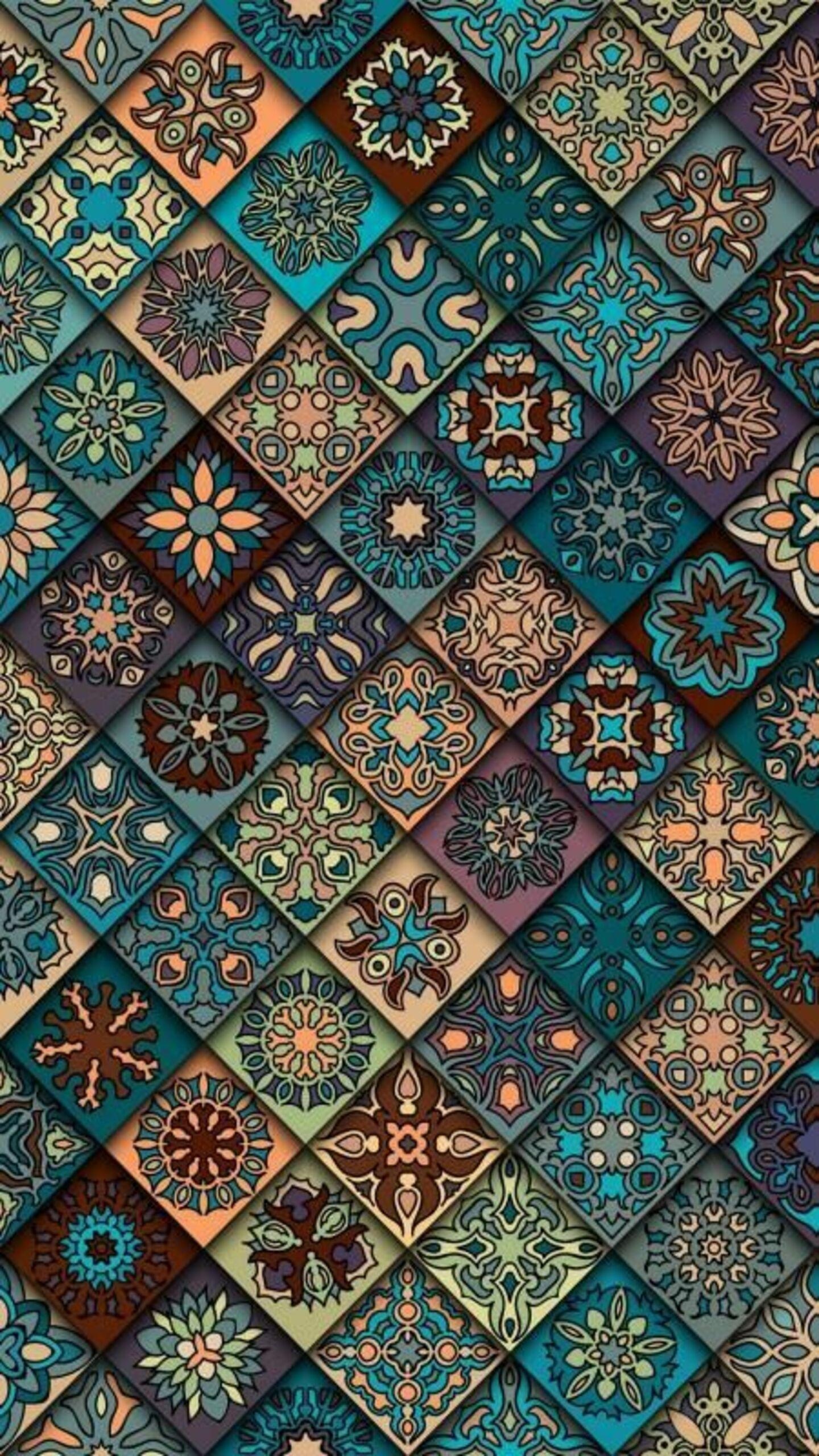 Mandala wallpapers, Sacred geometry, Harmonious compositions, Meditative visuals, 1440x2560 HD Phone