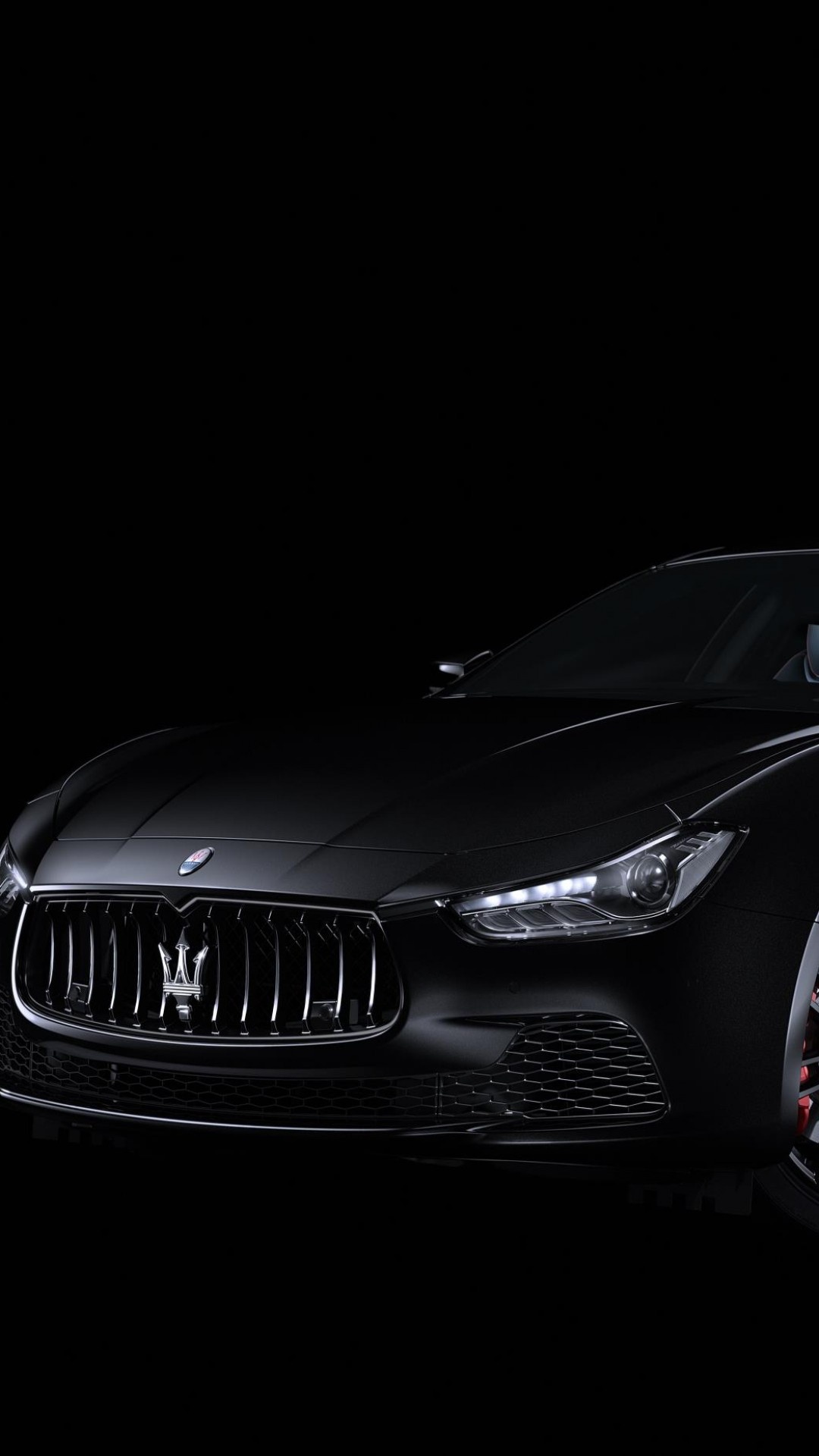 Maserati Ghibli, Nerissimo sport edition, Sleek black beauty, New York Auto Show reveal, 1080x1920 Full HD Phone
