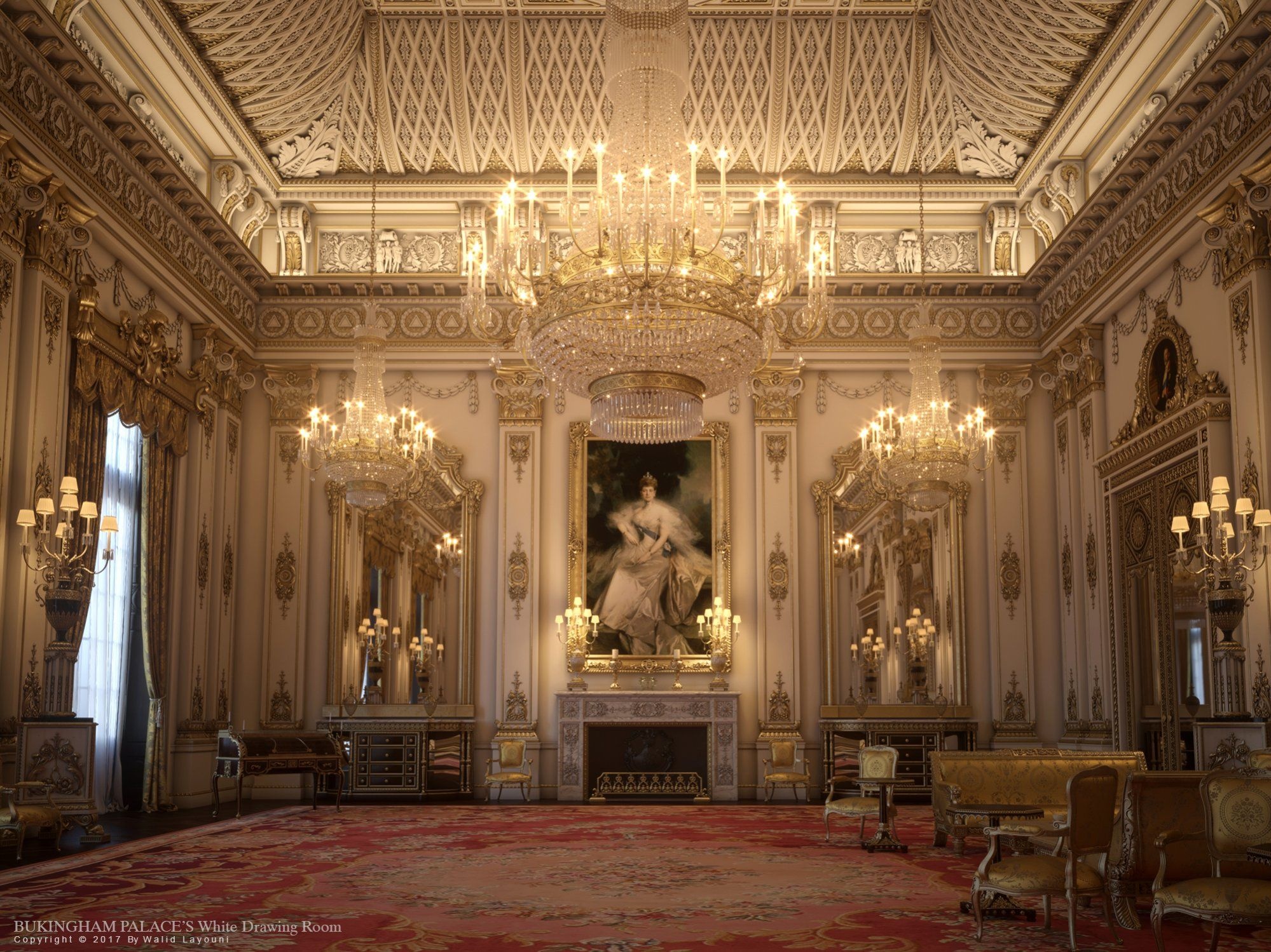 White Drawing Room, Buckingham Palace, Palace interior, Buckingham Palace, 2000x1500 HD Desktop