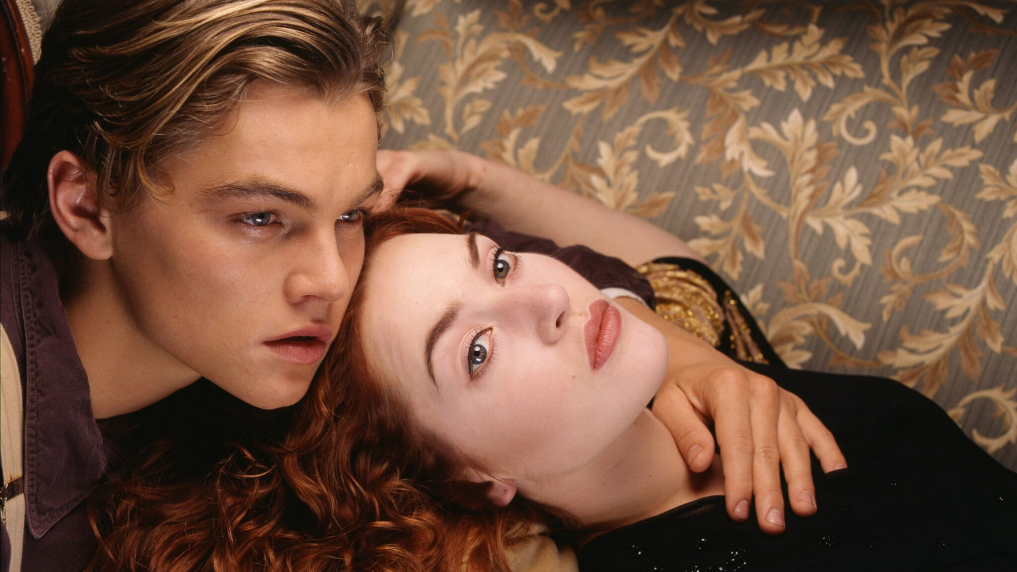 Leonardo DiCaprio, Titanic-Hintergrundbild, Unvergesslicher Film, Ikonische Romanze, 2050x1160 HD Desktop