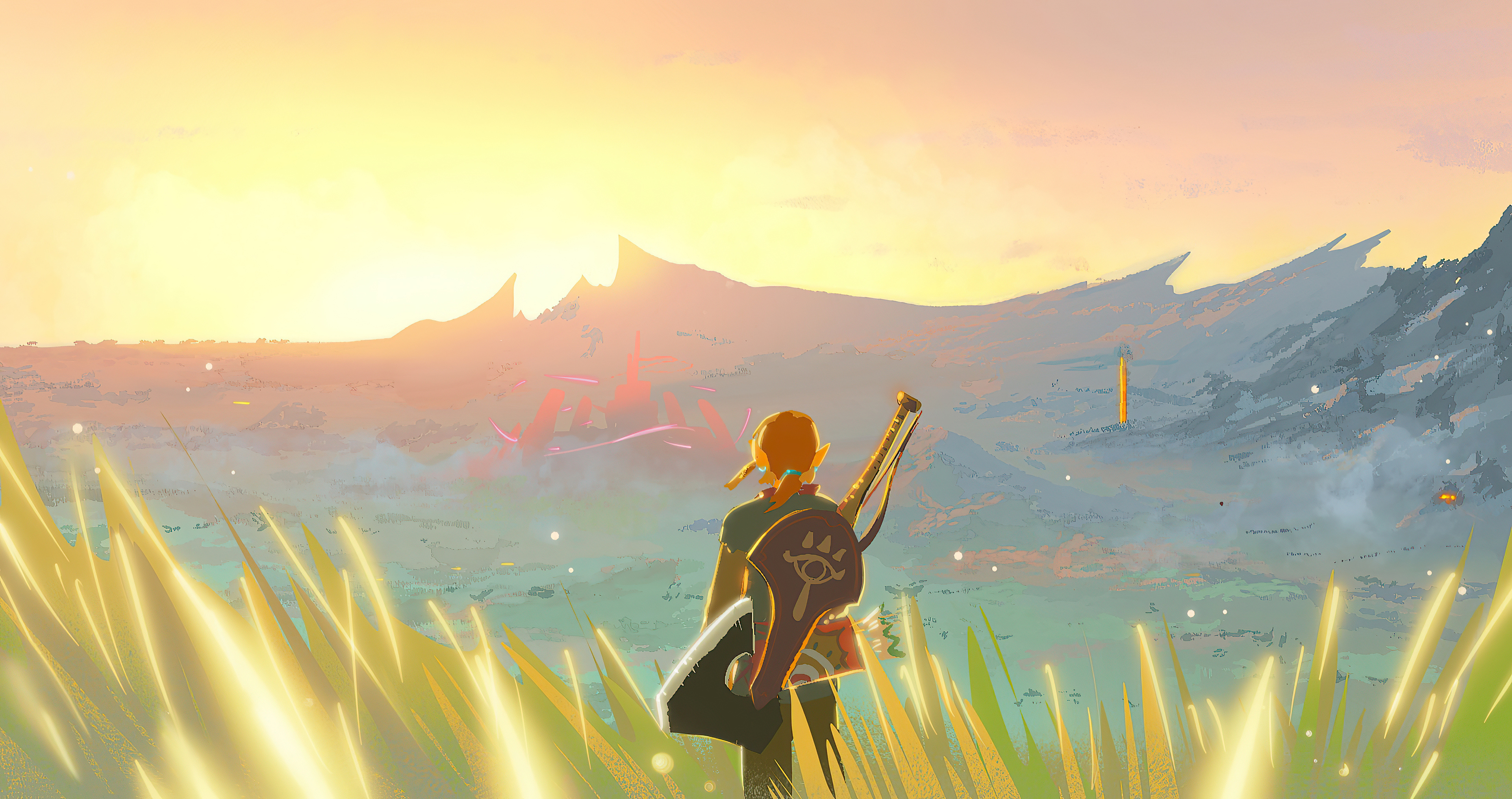 Zelda, Breath of the Wild, Paint, Art, 3840x2040 HD Desktop