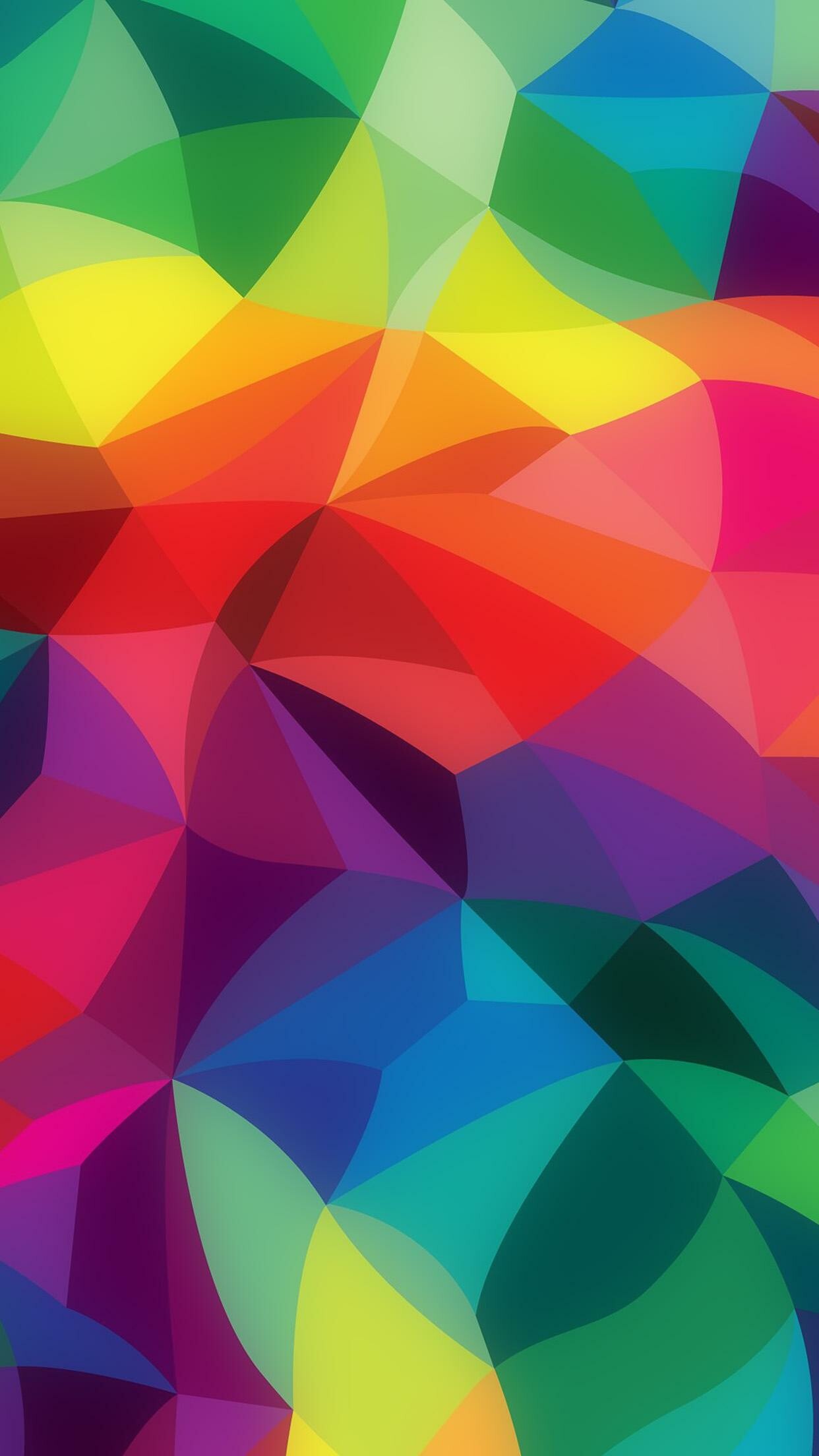 Rainbow Colors: Abstract, Art movement that utilized regular shapes. 1250x2210 HD Background.