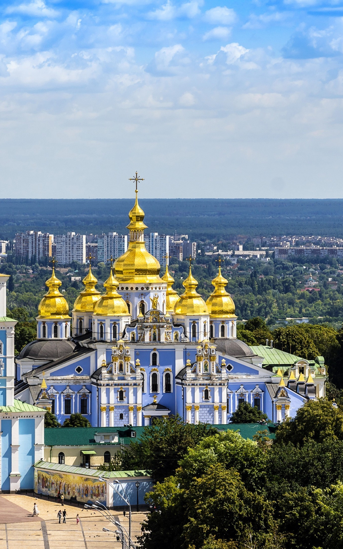 St. Michael cathedral in Kyiv, Free download wallpaper, Historic Kyiv monument, Architectural masterpiece, 1200x1920 HD Phone