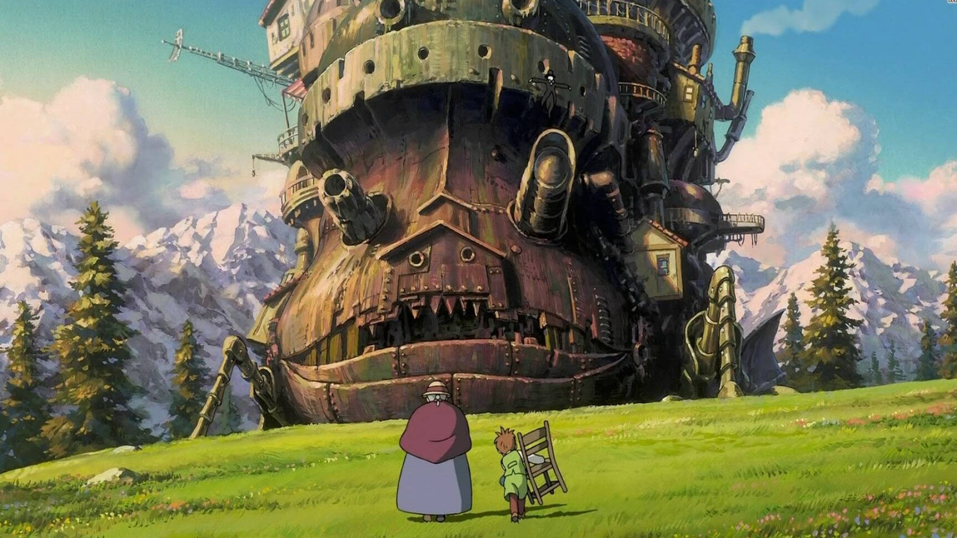 Studio Ghibli: The English dub version starred Jean Simmons, Emily Mortimer, and Christian Bale. 1920x1080 Full HD Background.