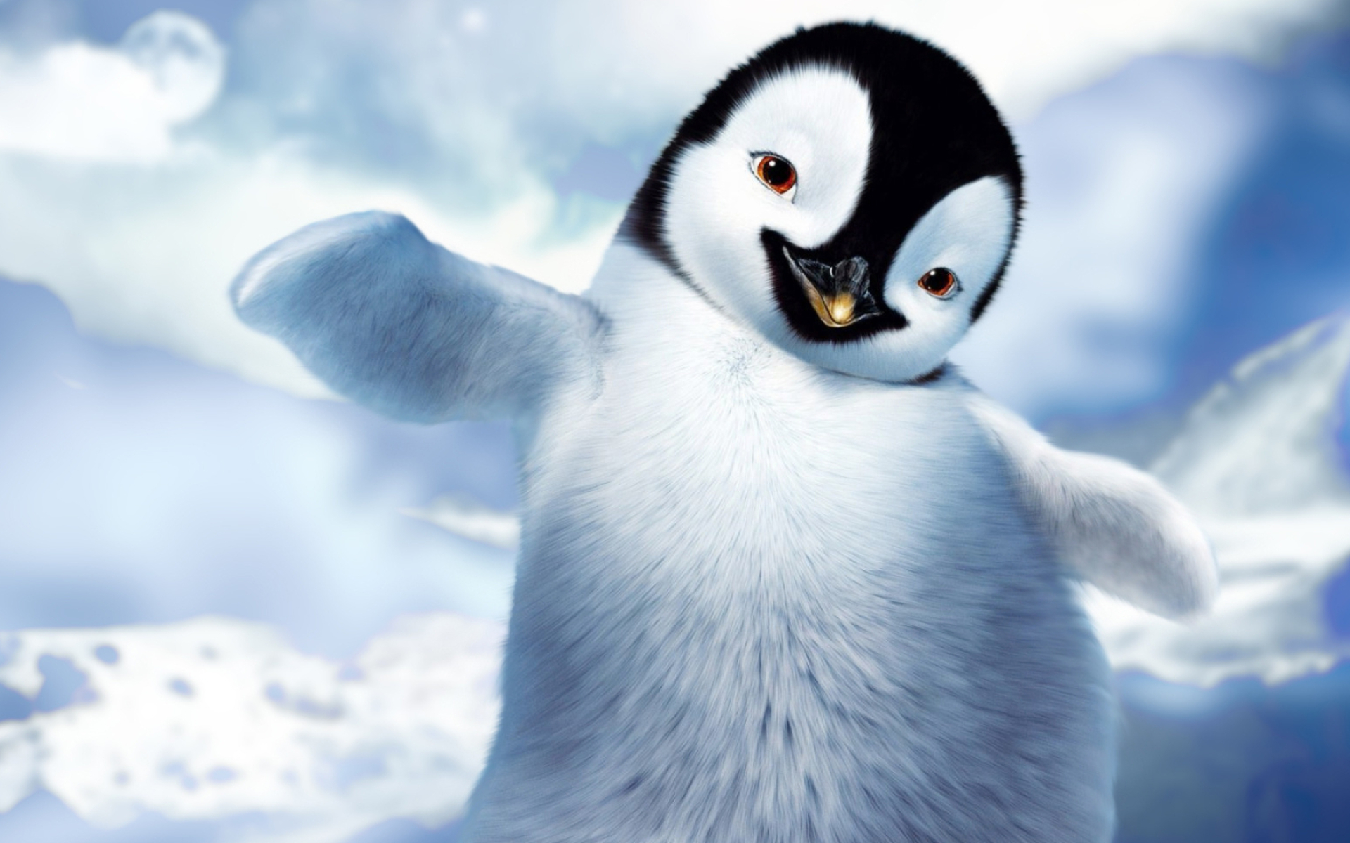 Happy Feet wallpaper, Adorable penguins, Snowy adventure, 1920x1200 HD Desktop