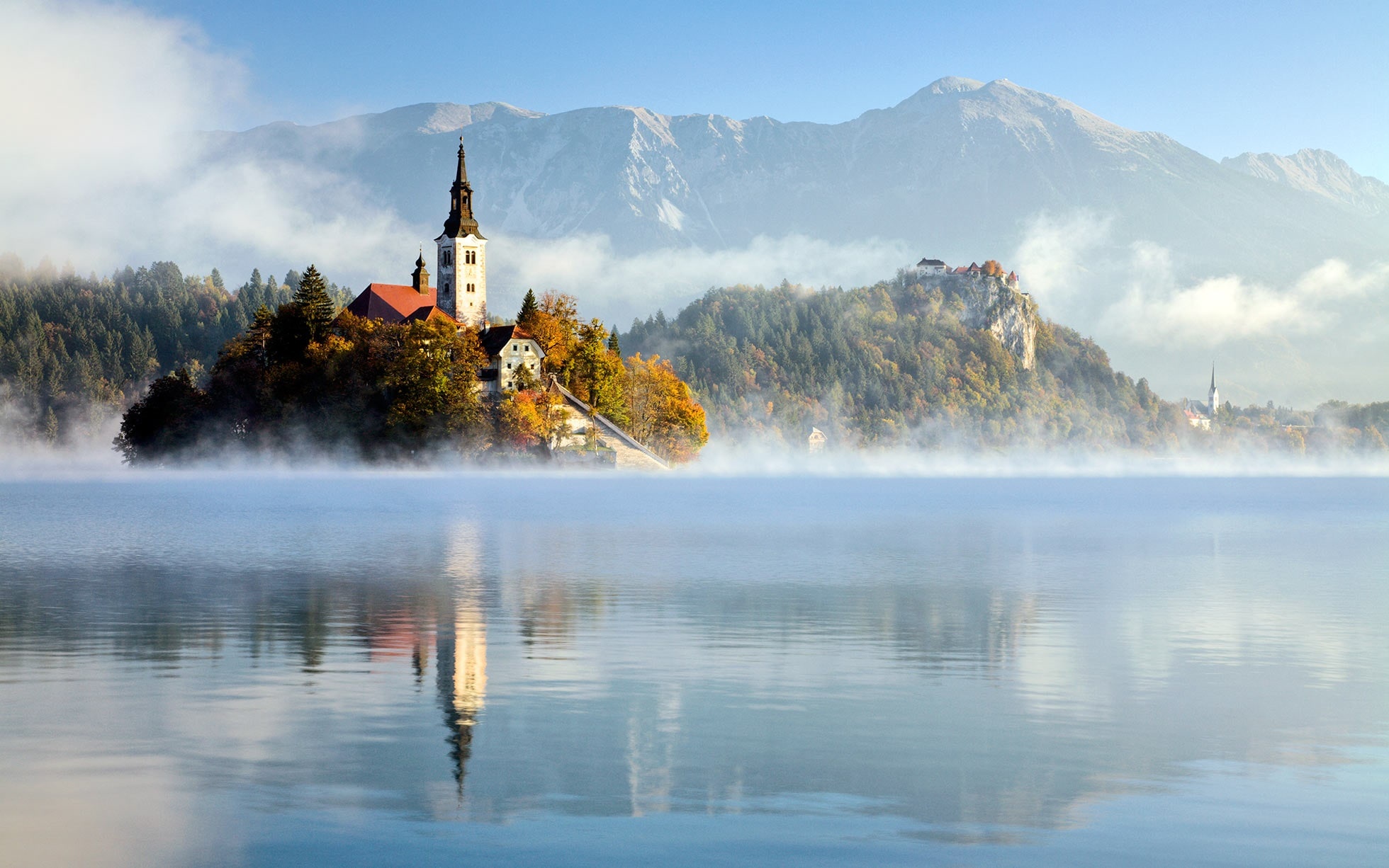 Lake Bled, Tranquil beauty, Idyllic scenery, Picturesque destination, 1960x1230 HD Desktop