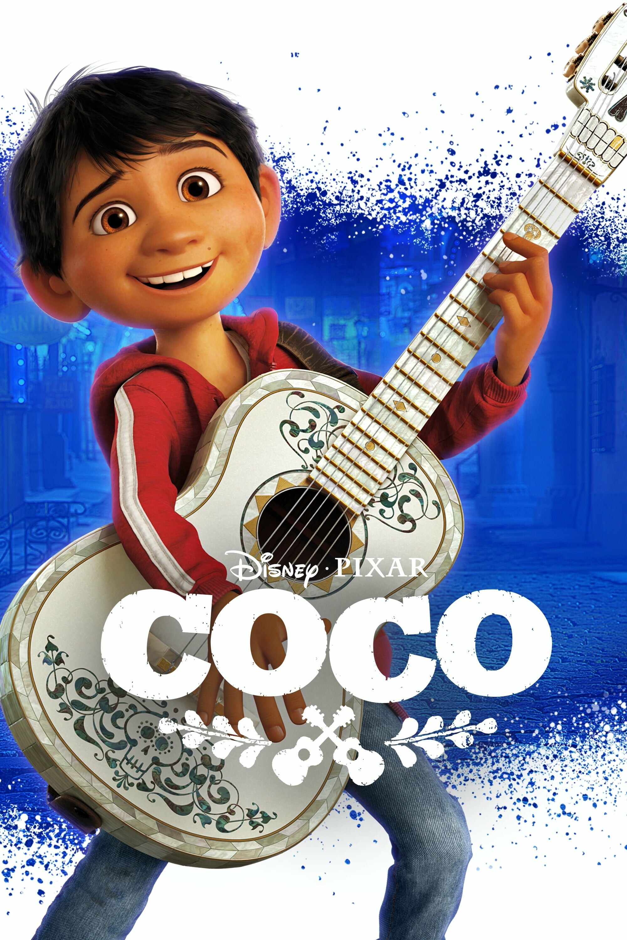 Coco (Cartoon): The story follows a 12-year-old boy named Miguel who is accidentally transported to the Land of the Dead, where he seeks the help of his deceased musician great-great-grandfather to return him to his family among the living. 2000x3000 HD Background.