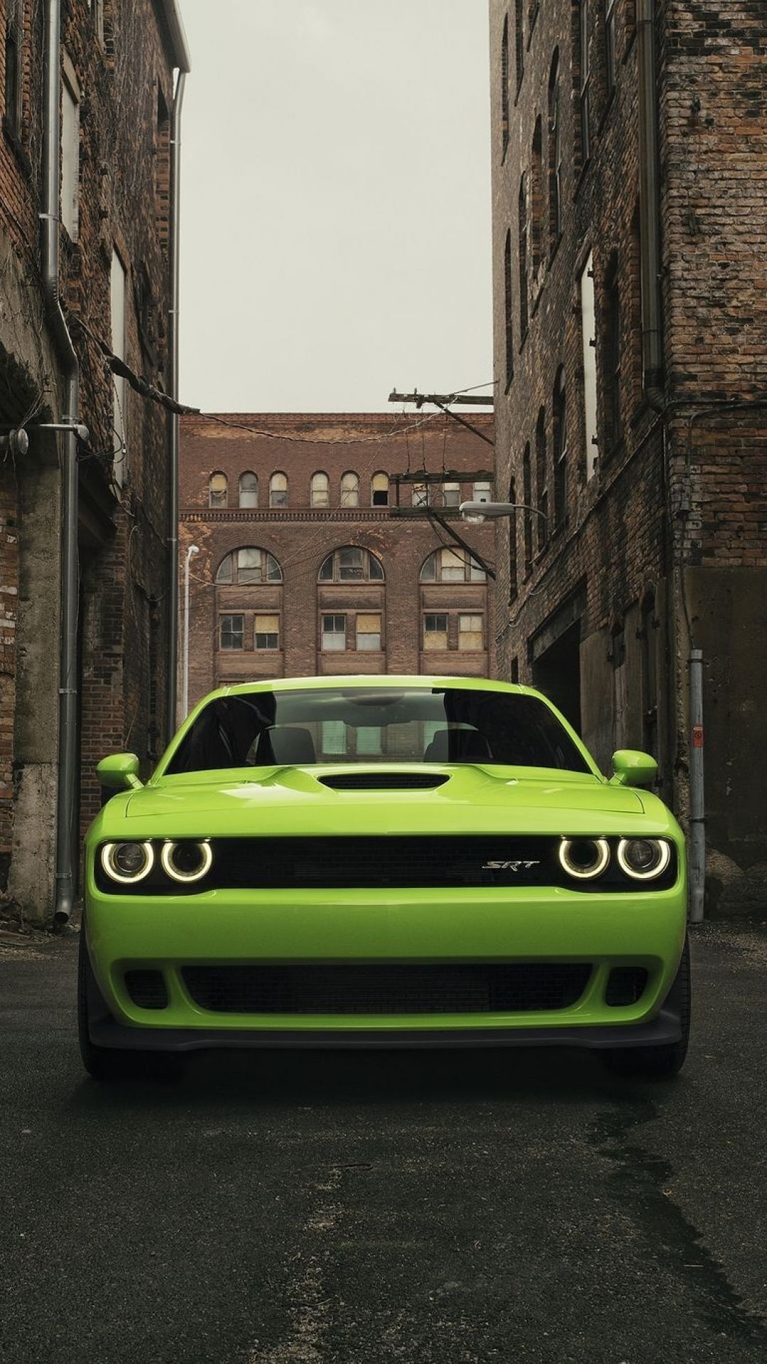 Dodge Challenger SRT Hellcat, High-definition wallpapers, Iconic muscle car, 1080x1920 Full HD Handy
