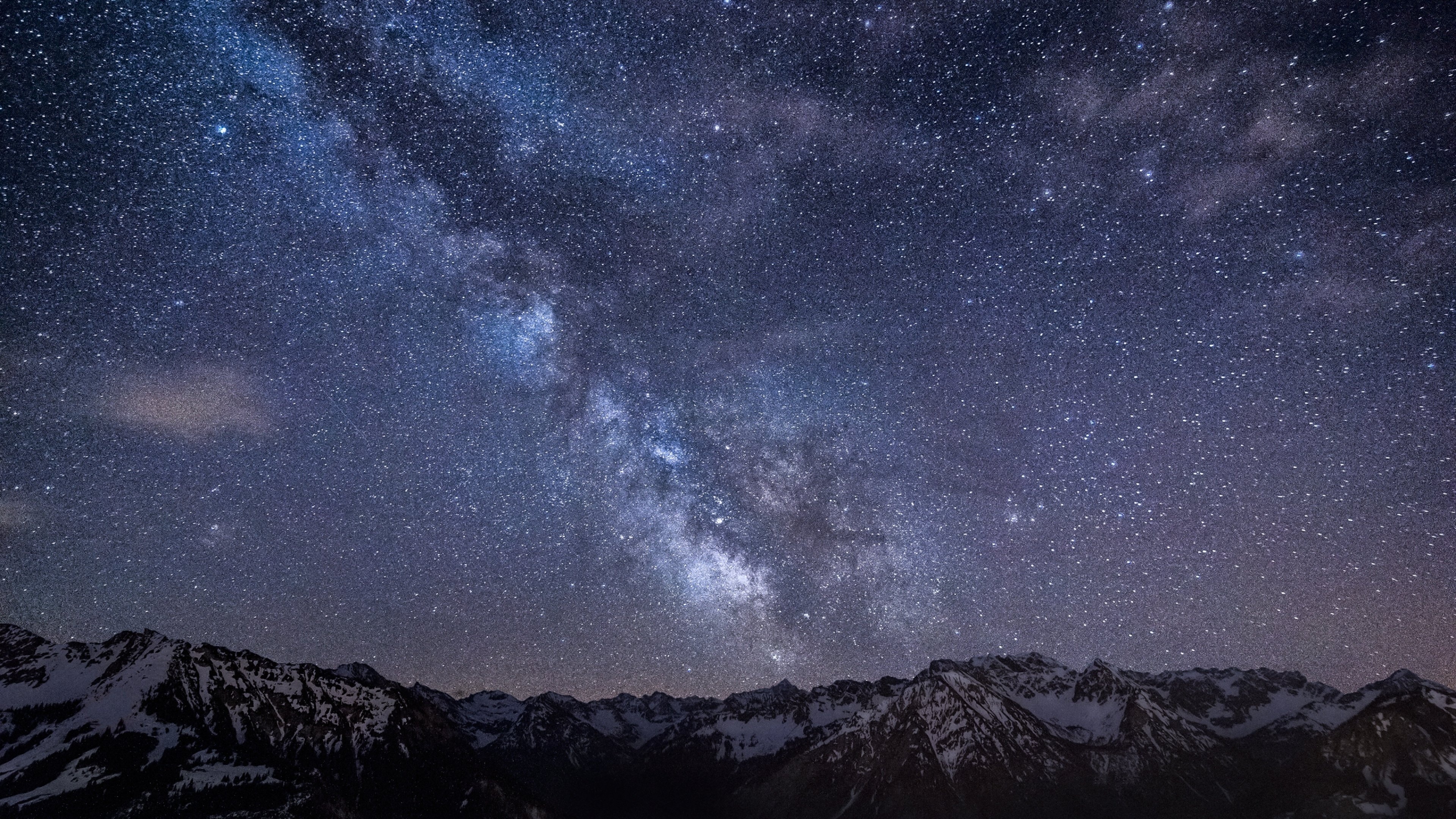 Night sky wonder, 4K night sky wallpaper, Celestial beauty, Starry night, 3840x2160 4K Desktop