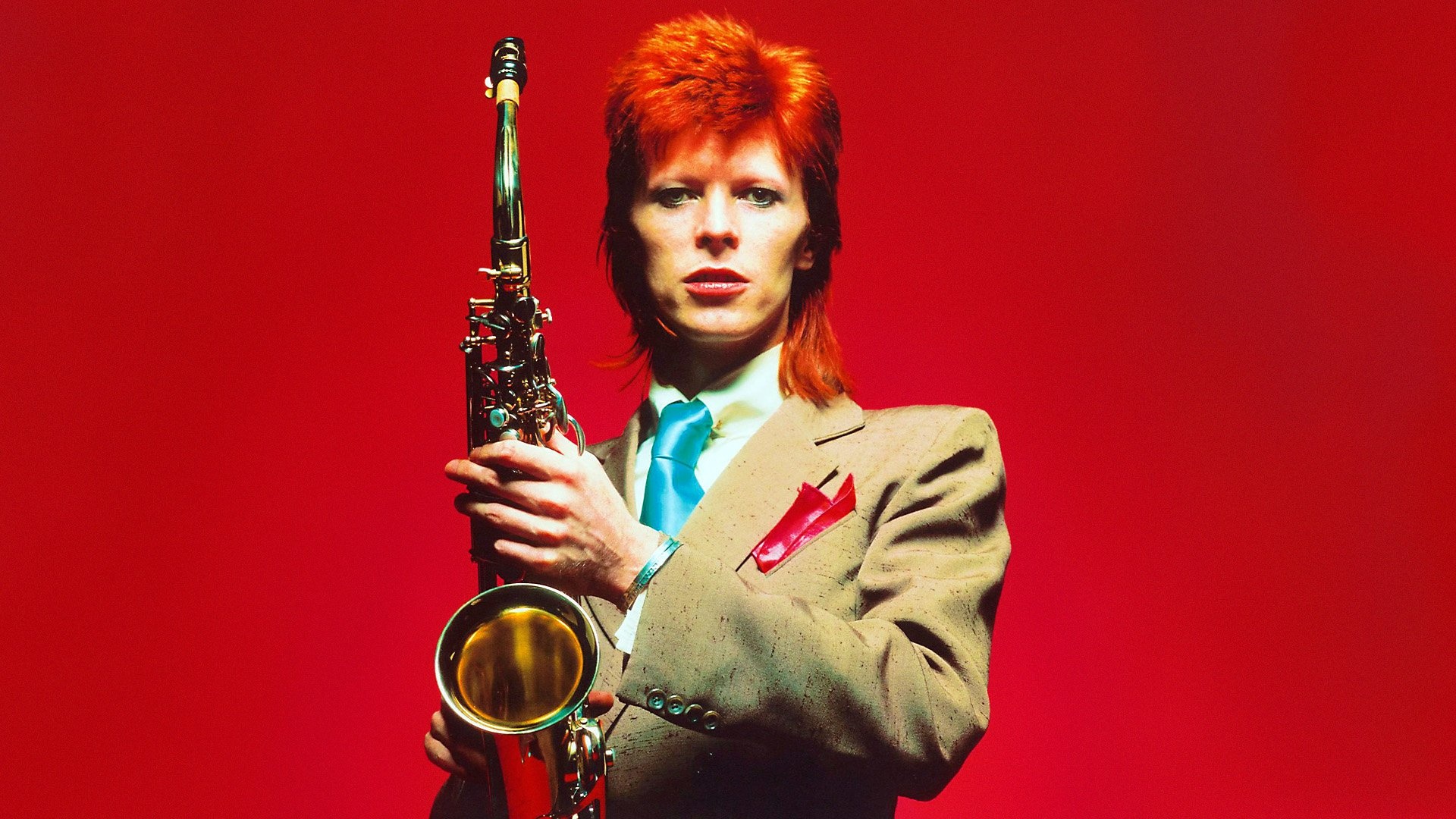 David Bowie: "The Jean Genie" was originally released in November 1972. 1920x1080 Full HD Background.